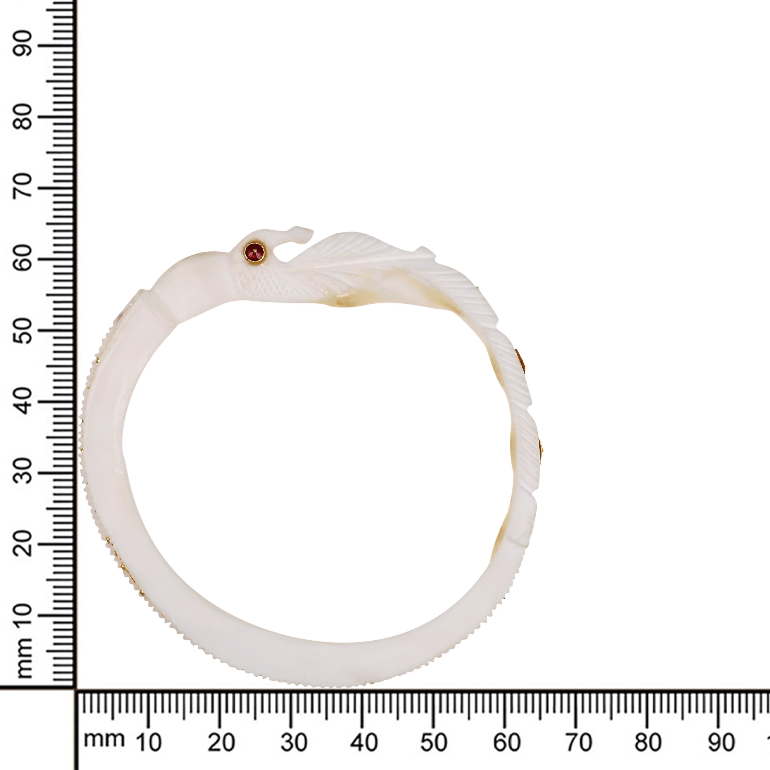 Dual Aura Gold Sankha Bangle - Senco Gold and Diamonds