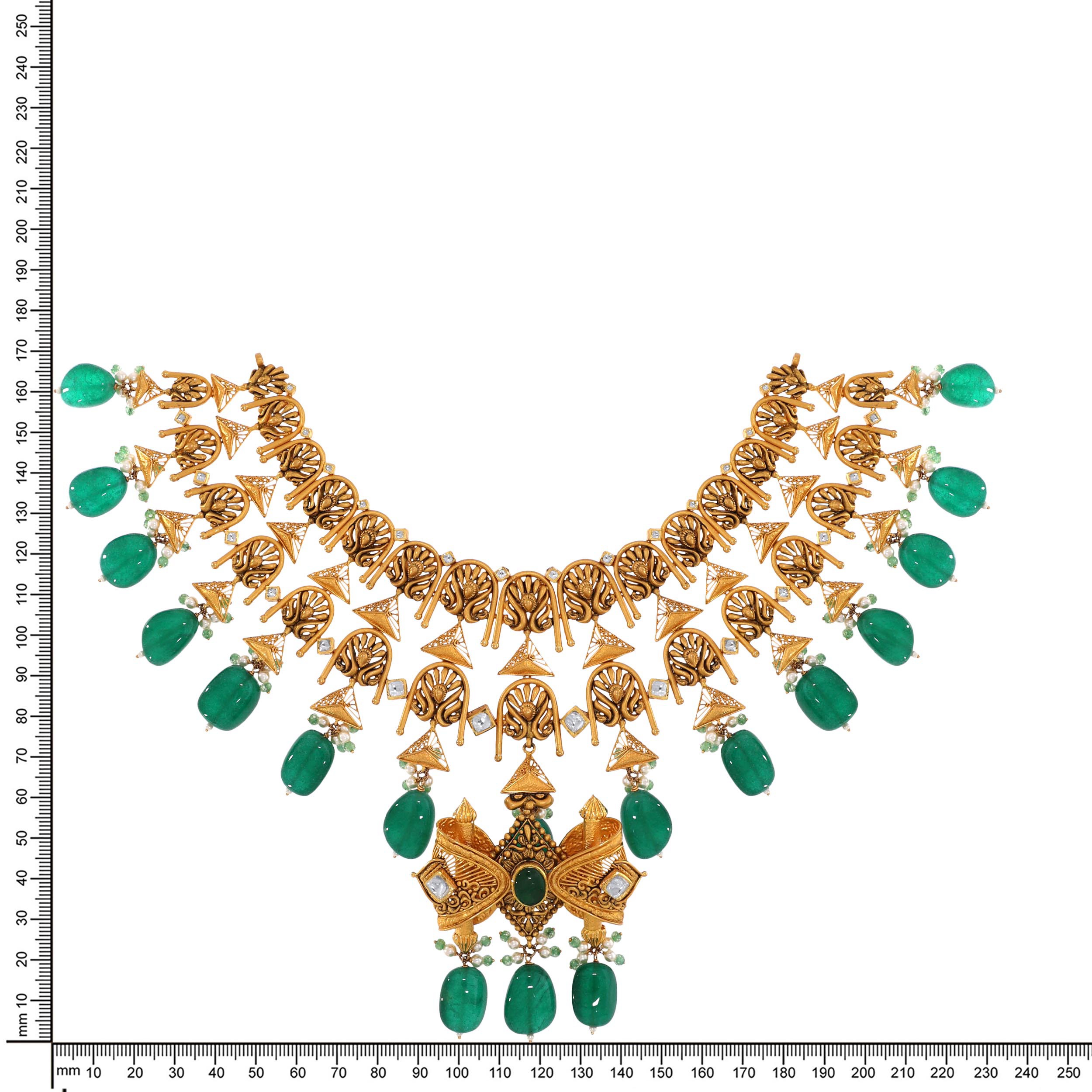 Imperial Elegance Kundan Necklace - Senco Gold and Diamonds