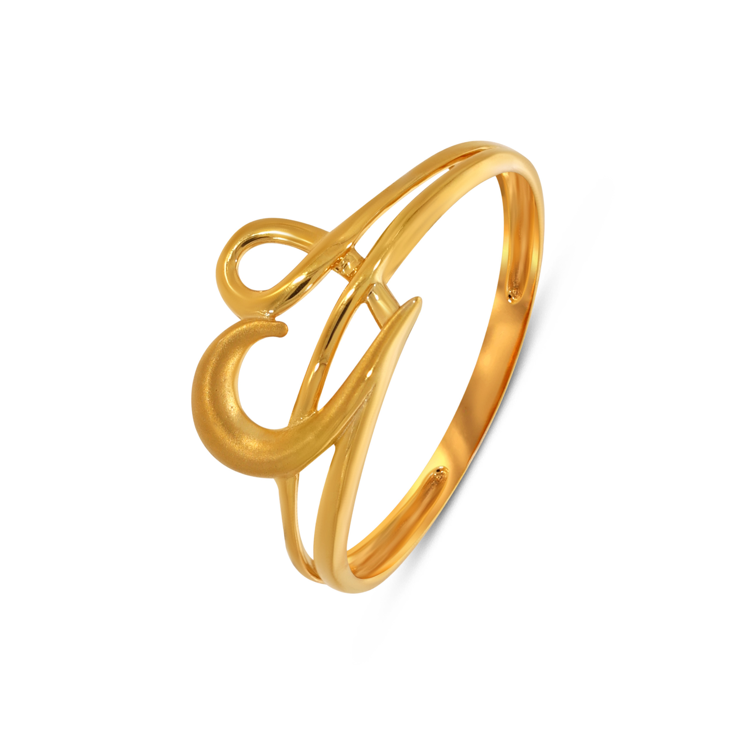 Swirl Contour Gold Ring - Senco Gold and Diamonds