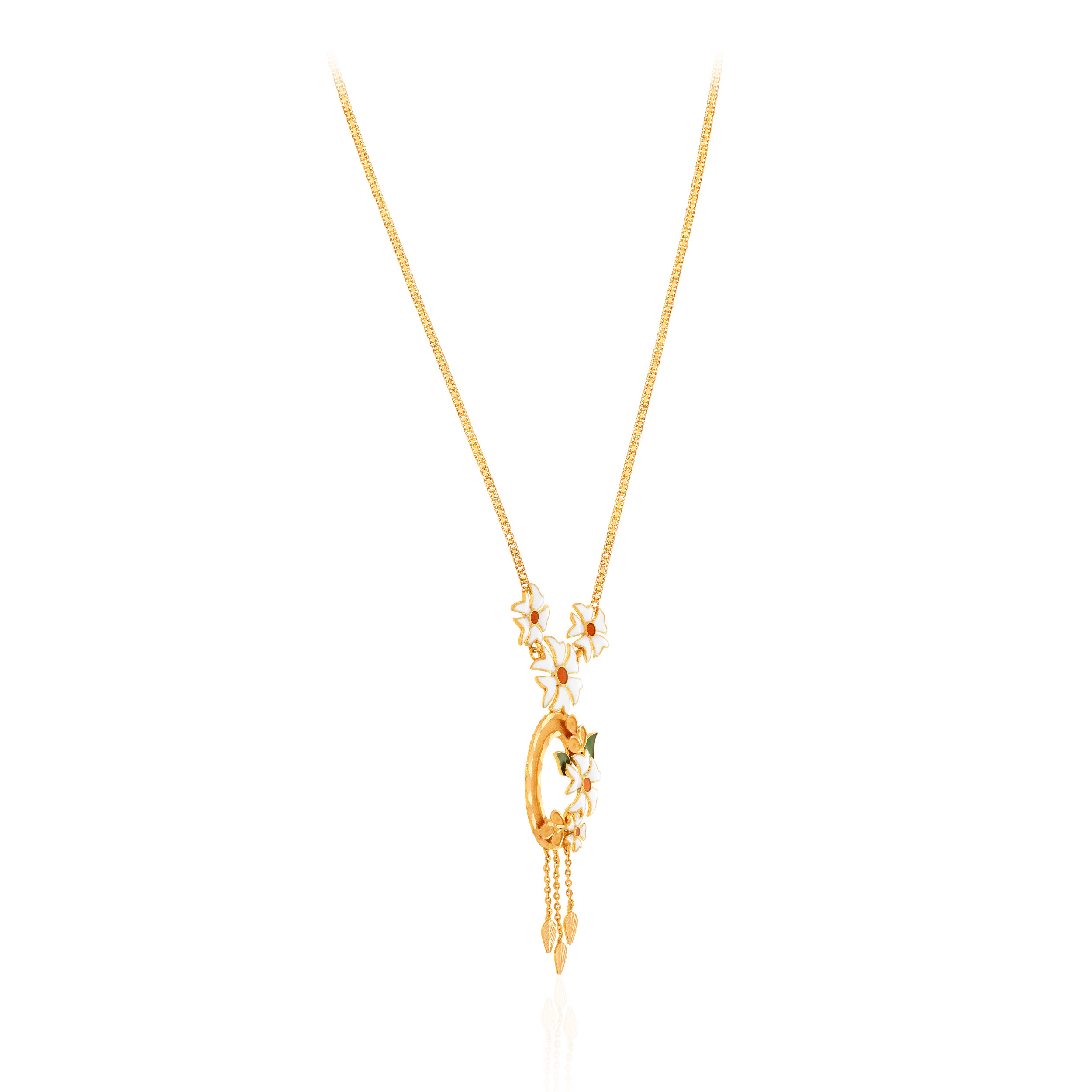 22K Yellow Gold Chain Pendant-GPN-D000783649 - Senco Gold and Diamonds