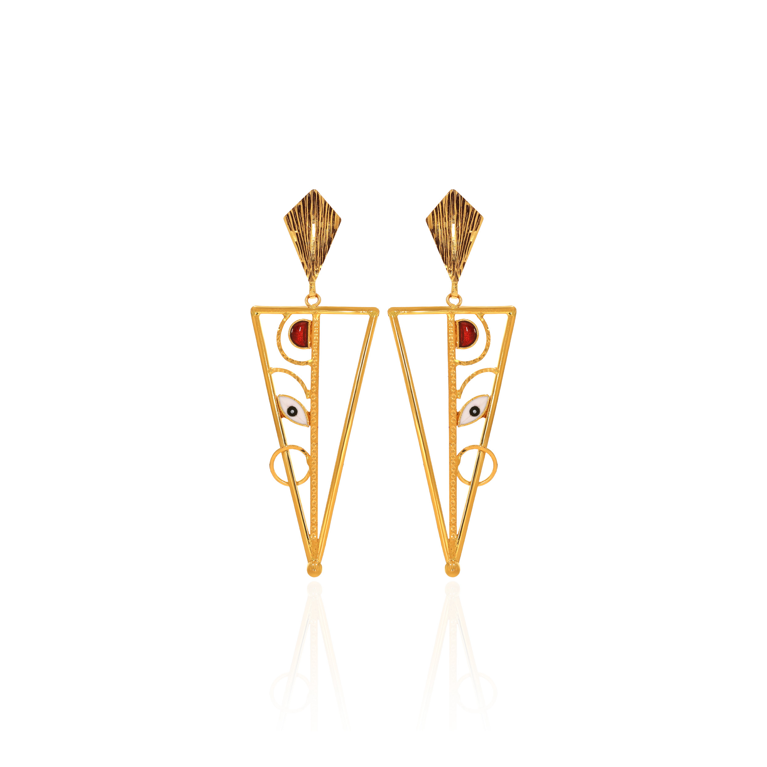 22K Yellow Gold Drop Earrings GP-D000782692 - Senco Gold and Diamonds