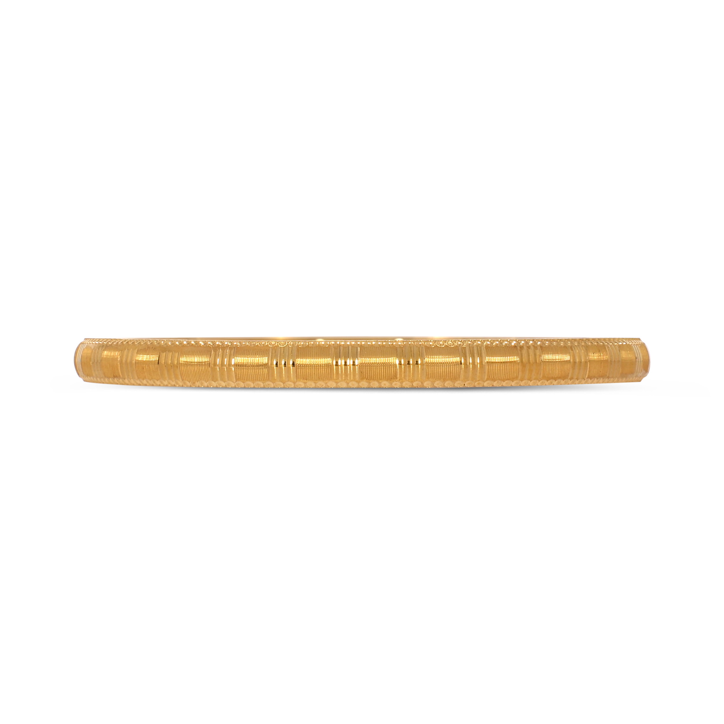 Elegant Texture Gold Bangle - Senco Gold and Diamonds