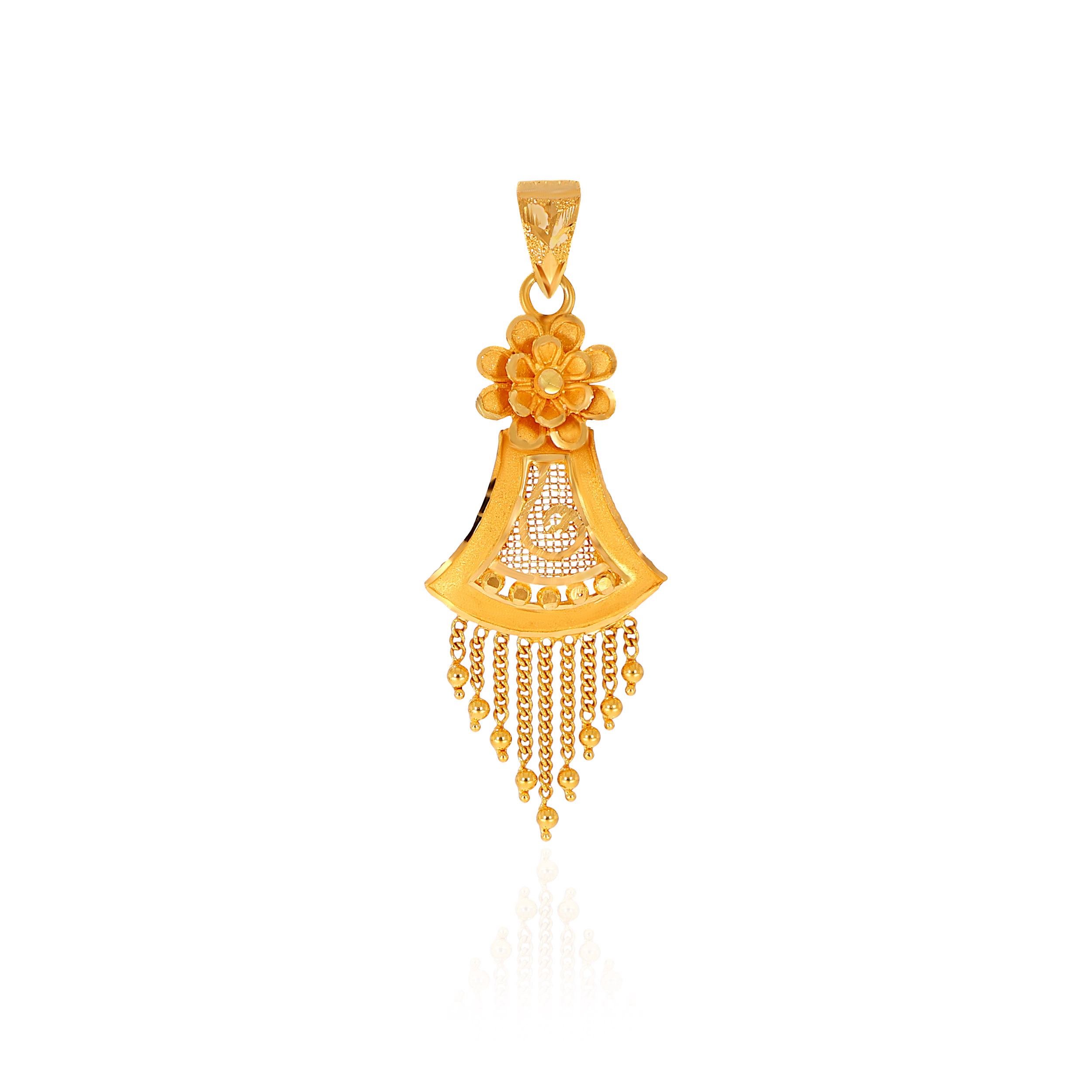 Floral Flow Gold Pendant - Senco Gold and Diamonds