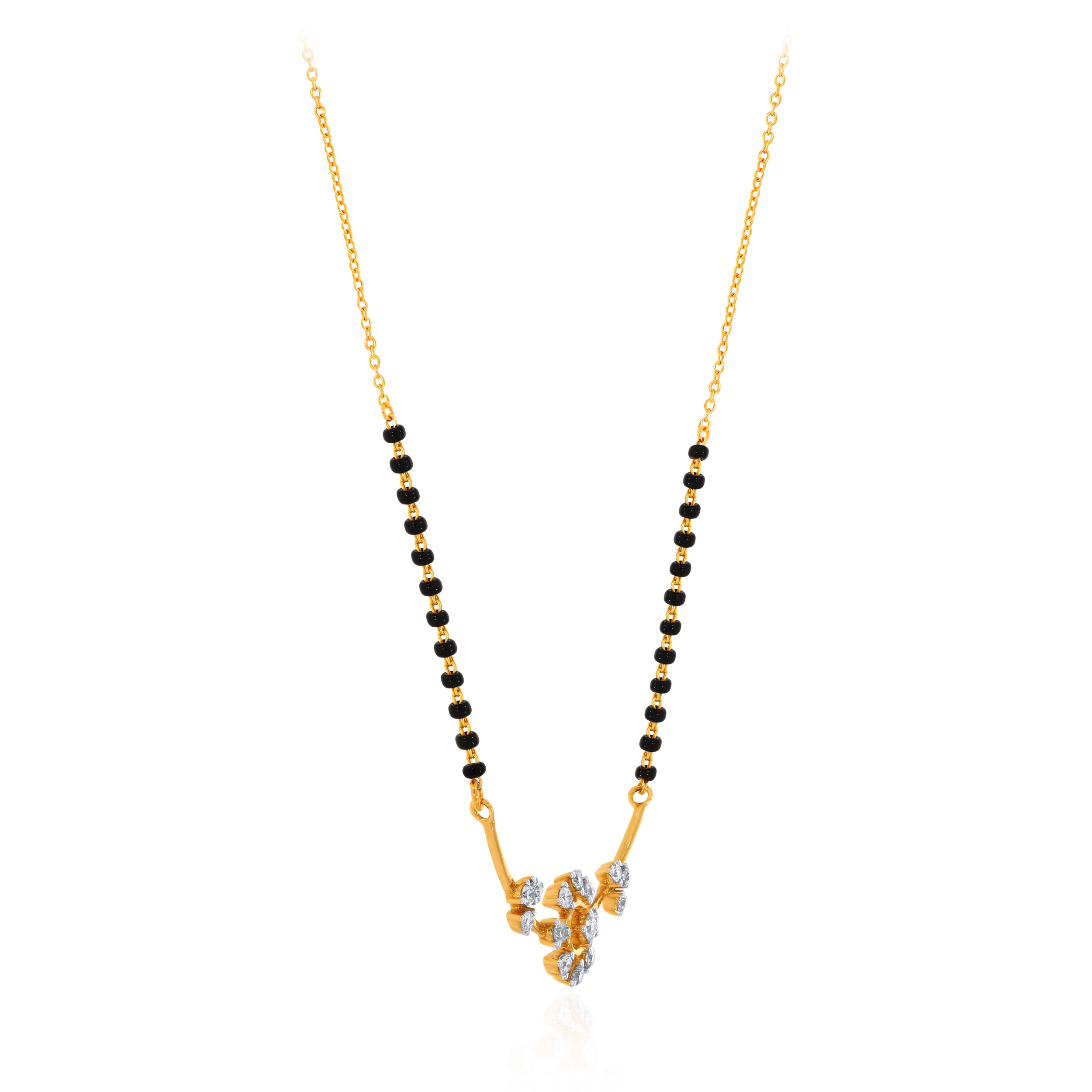 Radiant Petal Diamond Mangalsutra - Senco Gold and Diamonds