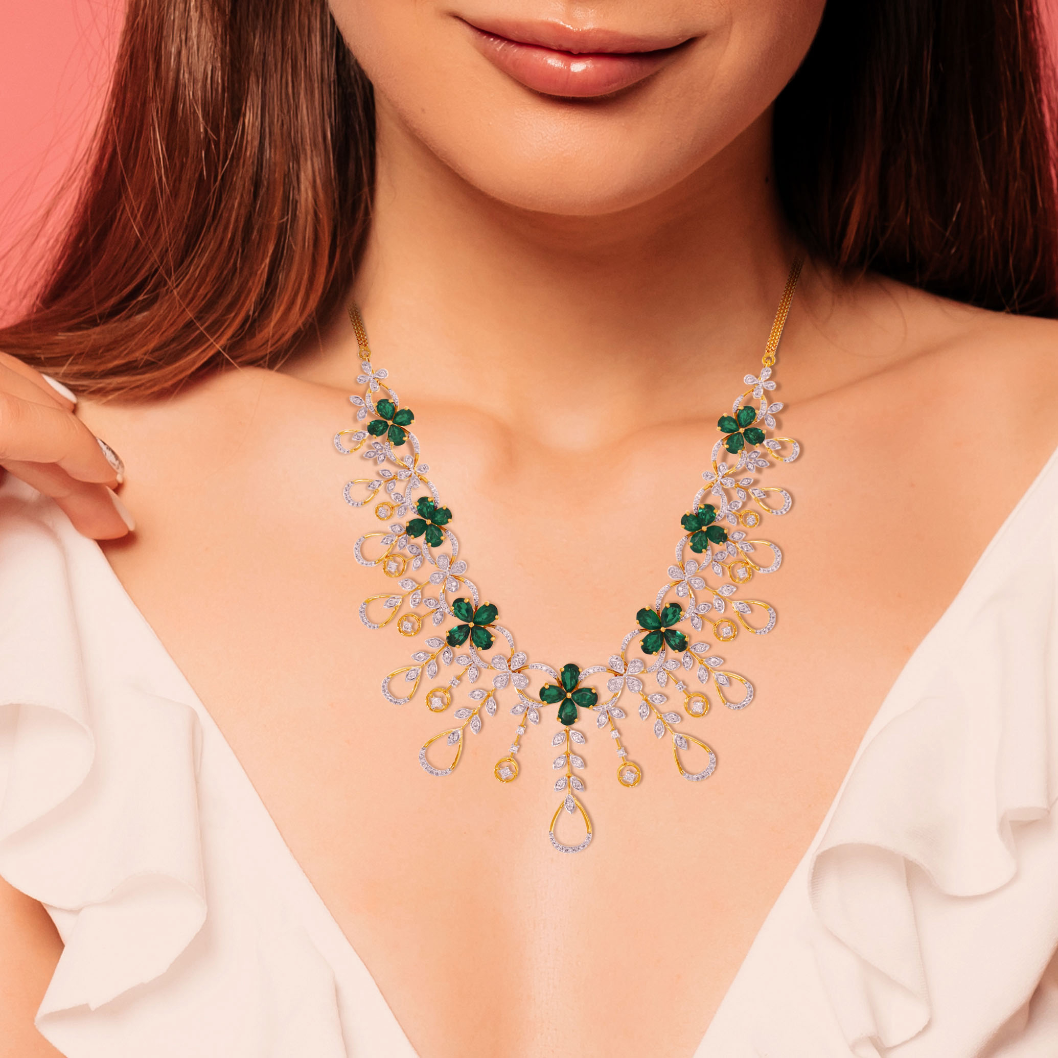 Enchanted Garden Diamond Gold Necklace - Senco Gold and Diamonds