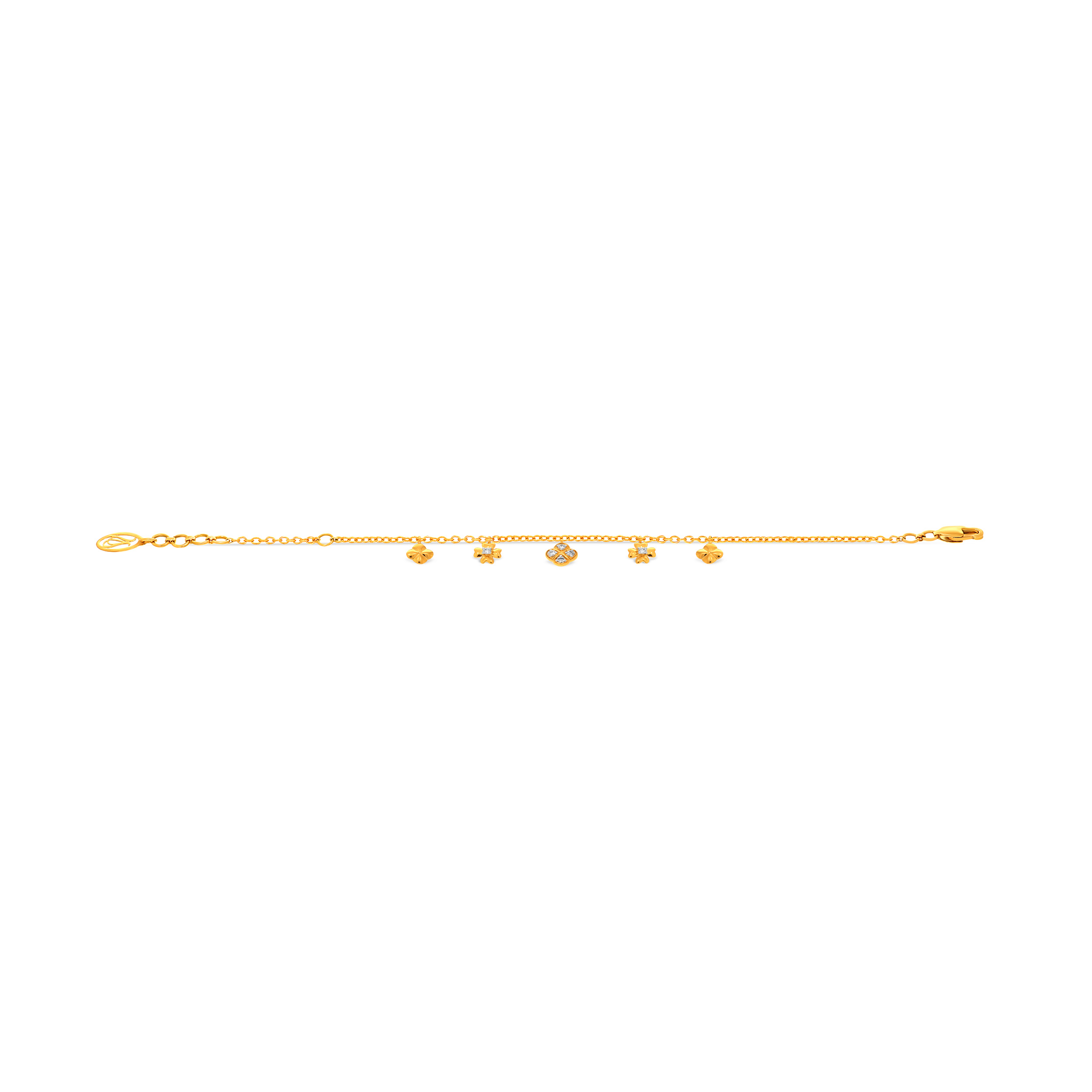 Dewlight Diamond Charm Bracelet - Senco Gold and Diamonds