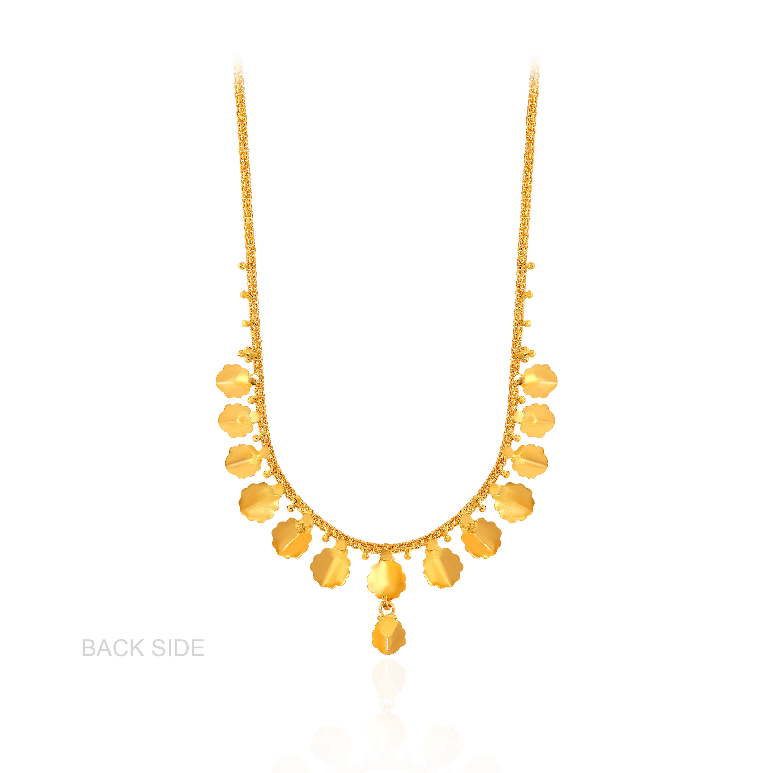 22K Yellow Gold Sleek Necklace-GN-D000709932 - Senco Gold and Diamonds