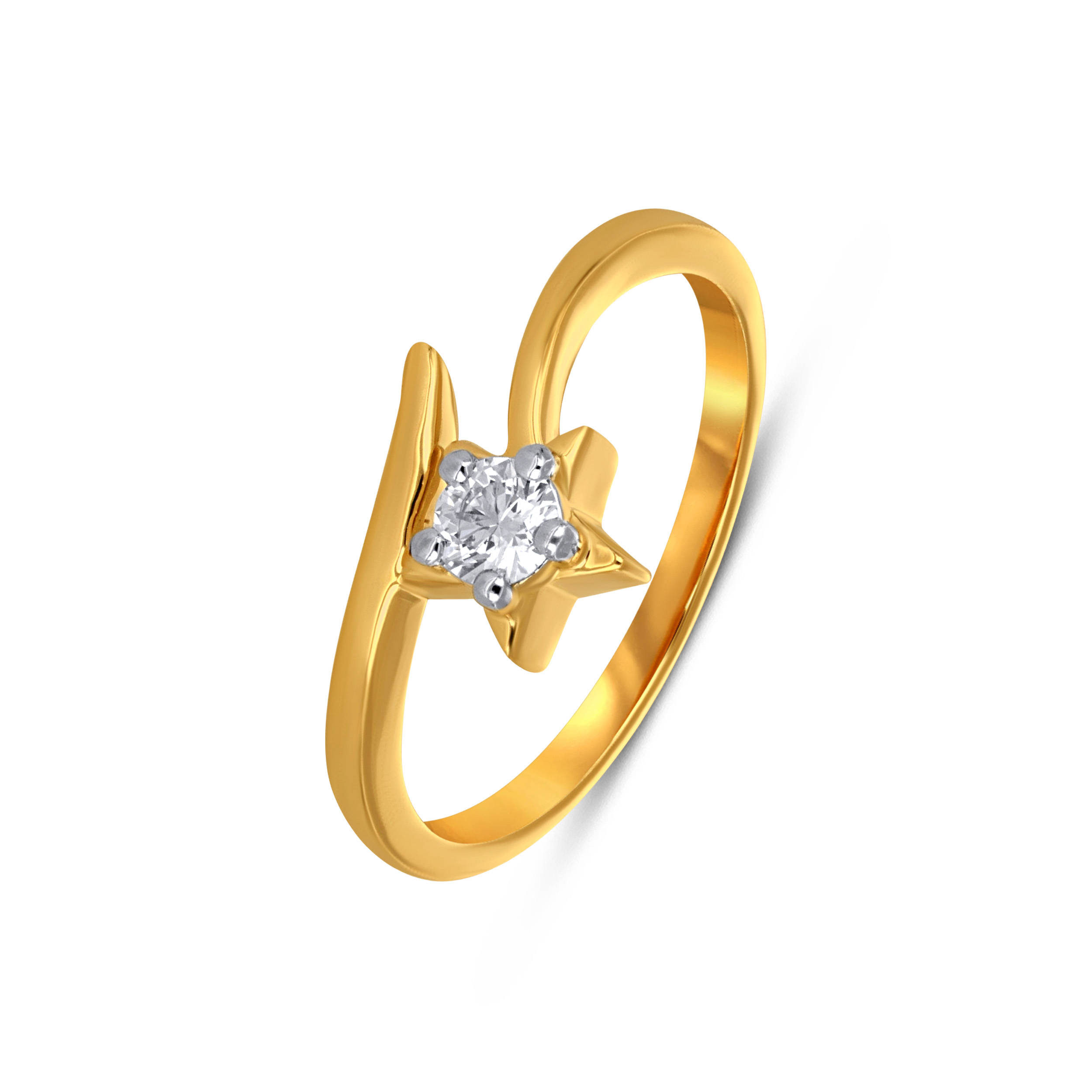 Astra Twirl Solitaire Diamond Ring - Senco Gold and Diamonds