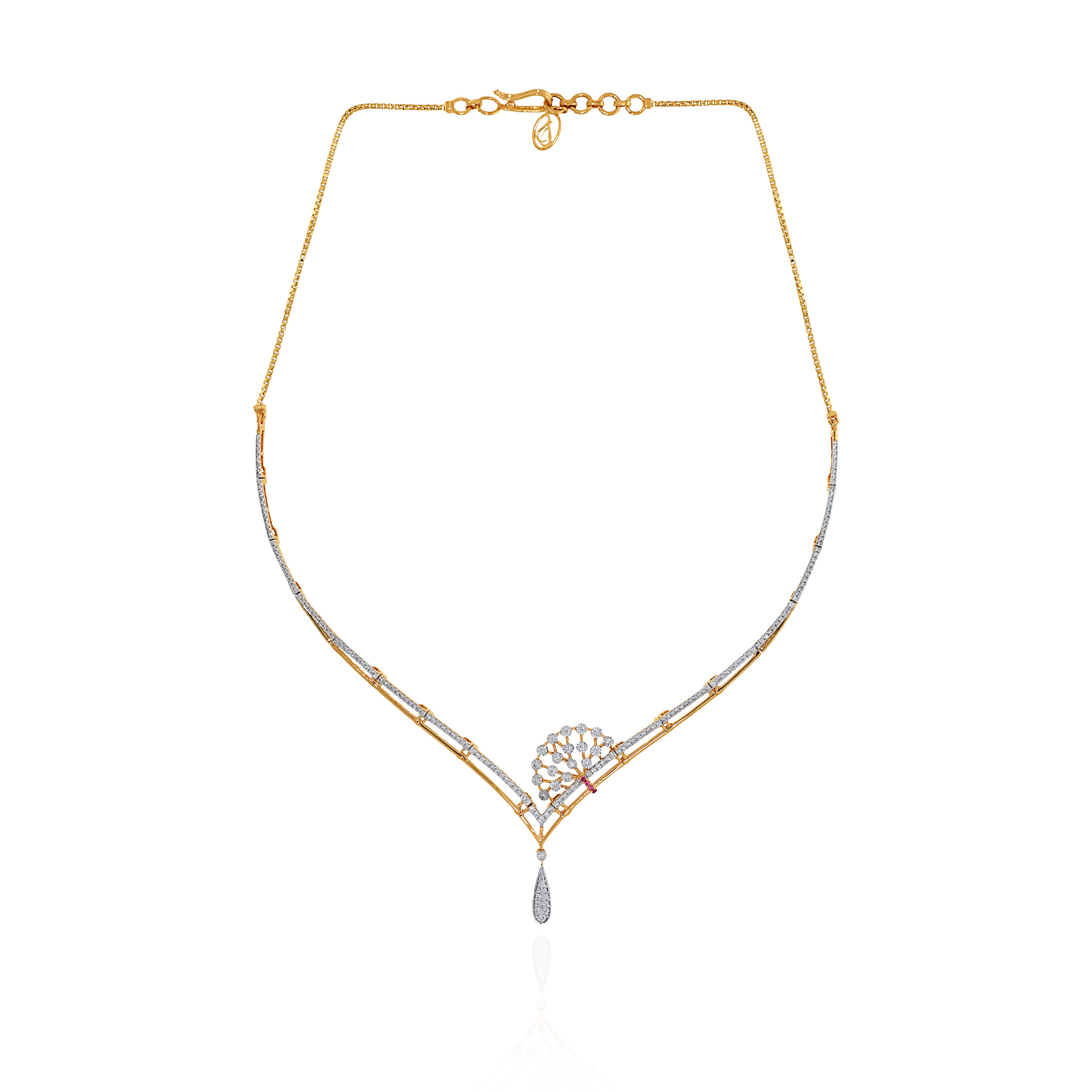Rosella Glow Diamond Necklace - Senco Gold and Diamonds