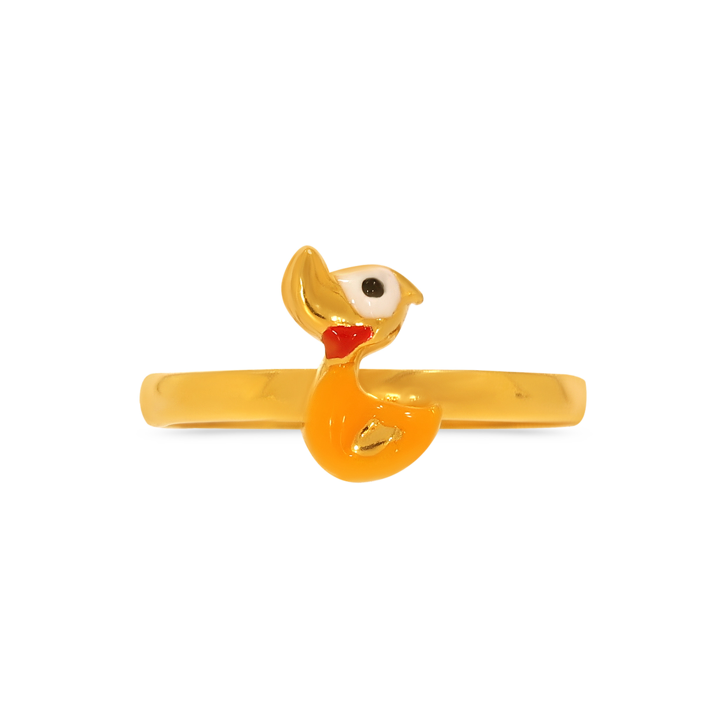 Cheerful Duck Kid's Gold Ring - Senco Gold and Diamonds
