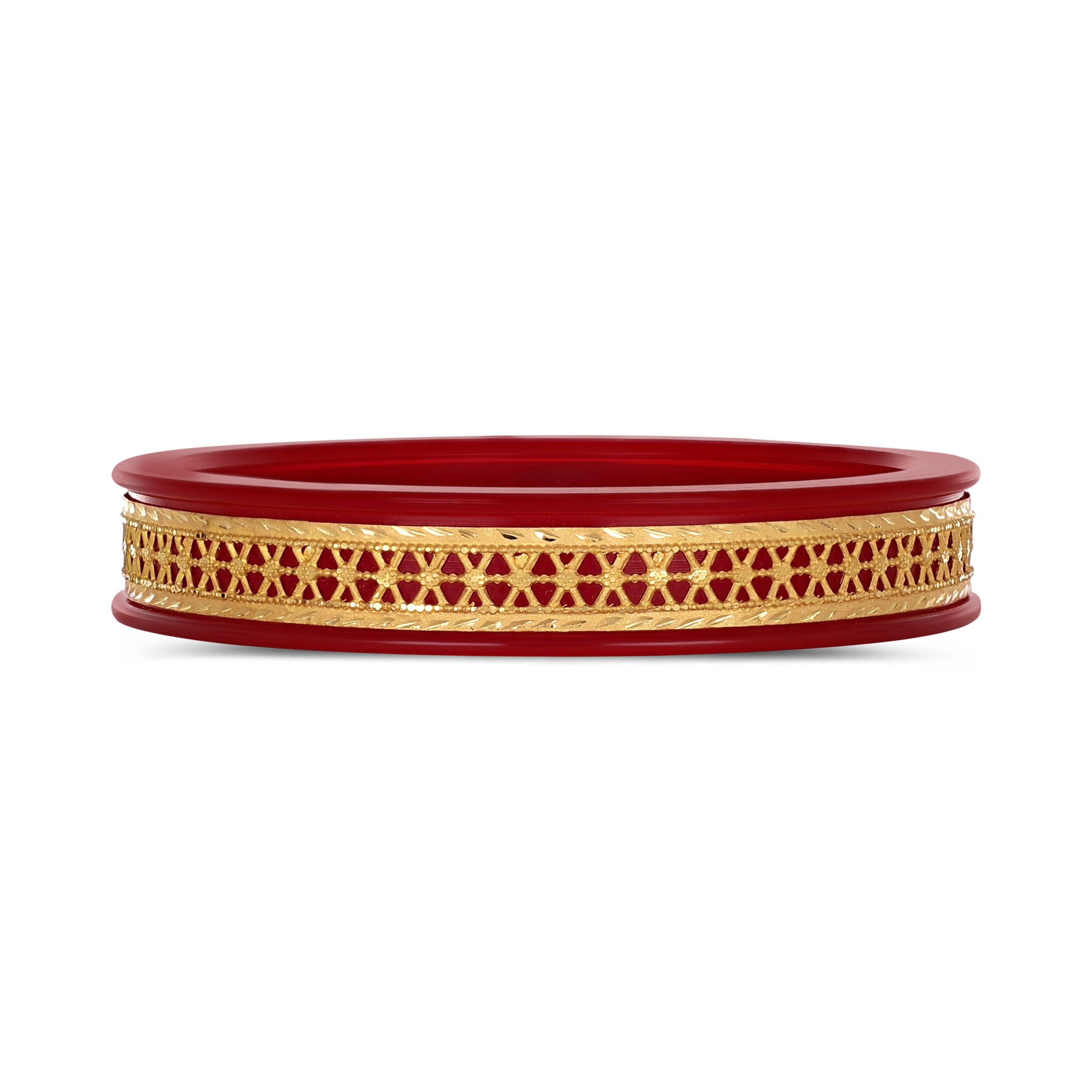 Sacred Ties Gold Pola Bangle - Senco Gold and Diamonds