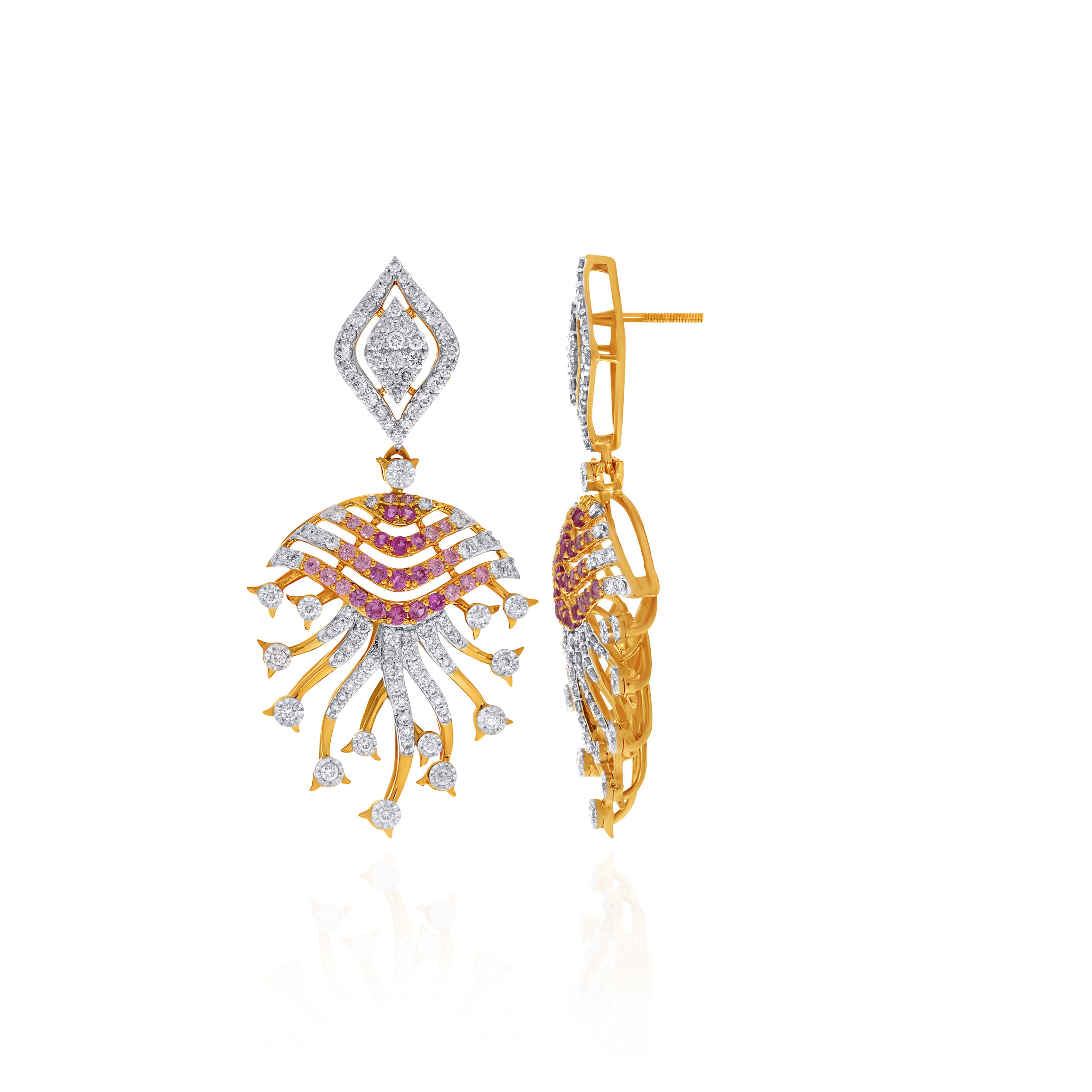 Aurelia Pink Diamond Earrings - Senco Gold and Diamonds