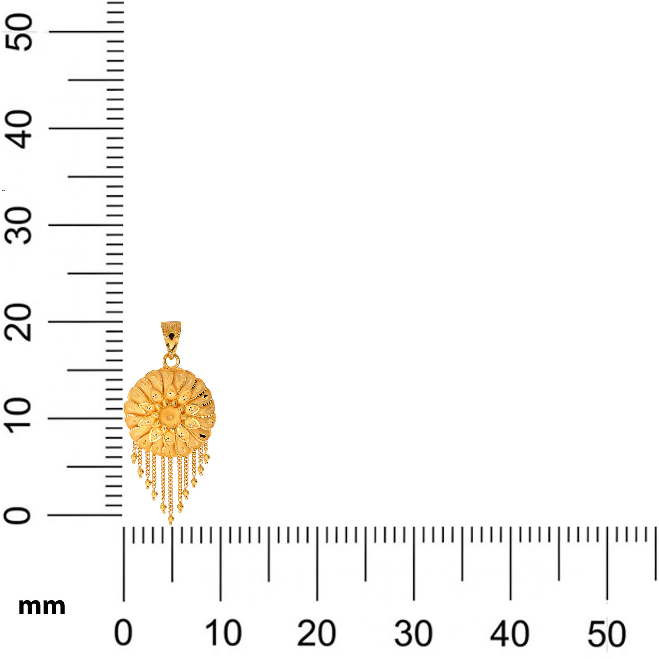 Bloom Cascade Gold Pendant - Senco Gold and Diamonds