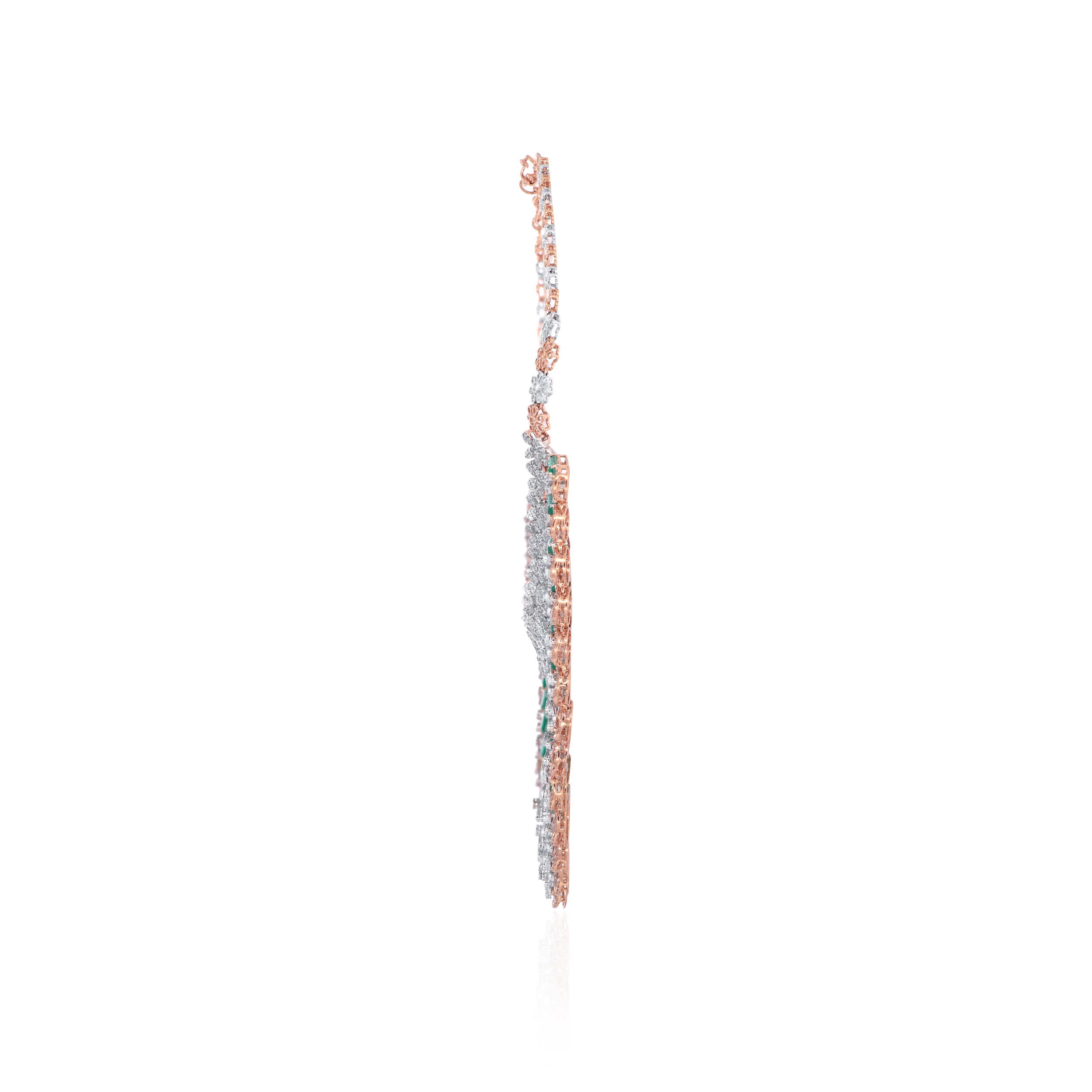 14K Rose Gold Diamond Necklace-DGN-D000785194 - Senco Gold and Diamonds