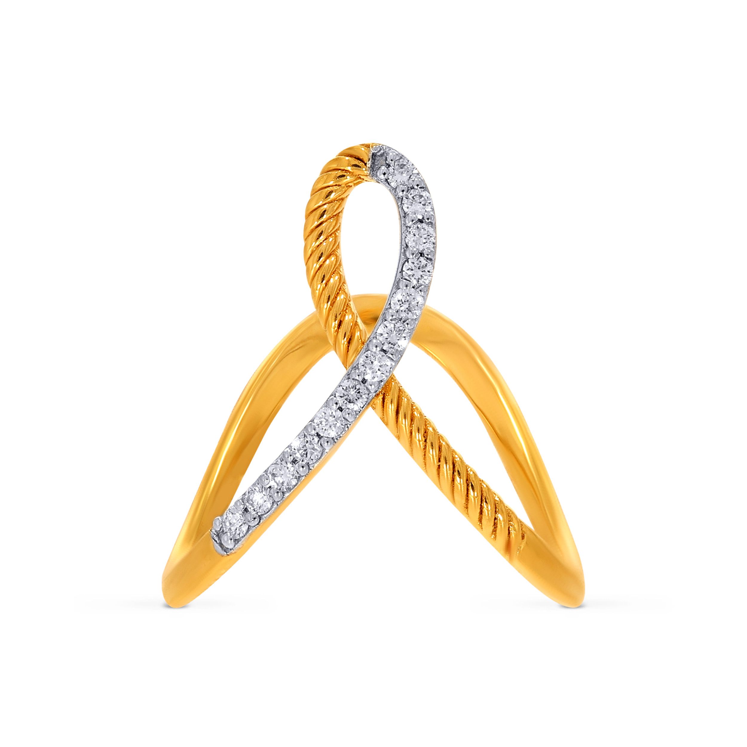 Artistic Swirl Diamond Ring - Senco Gold and Diamonds