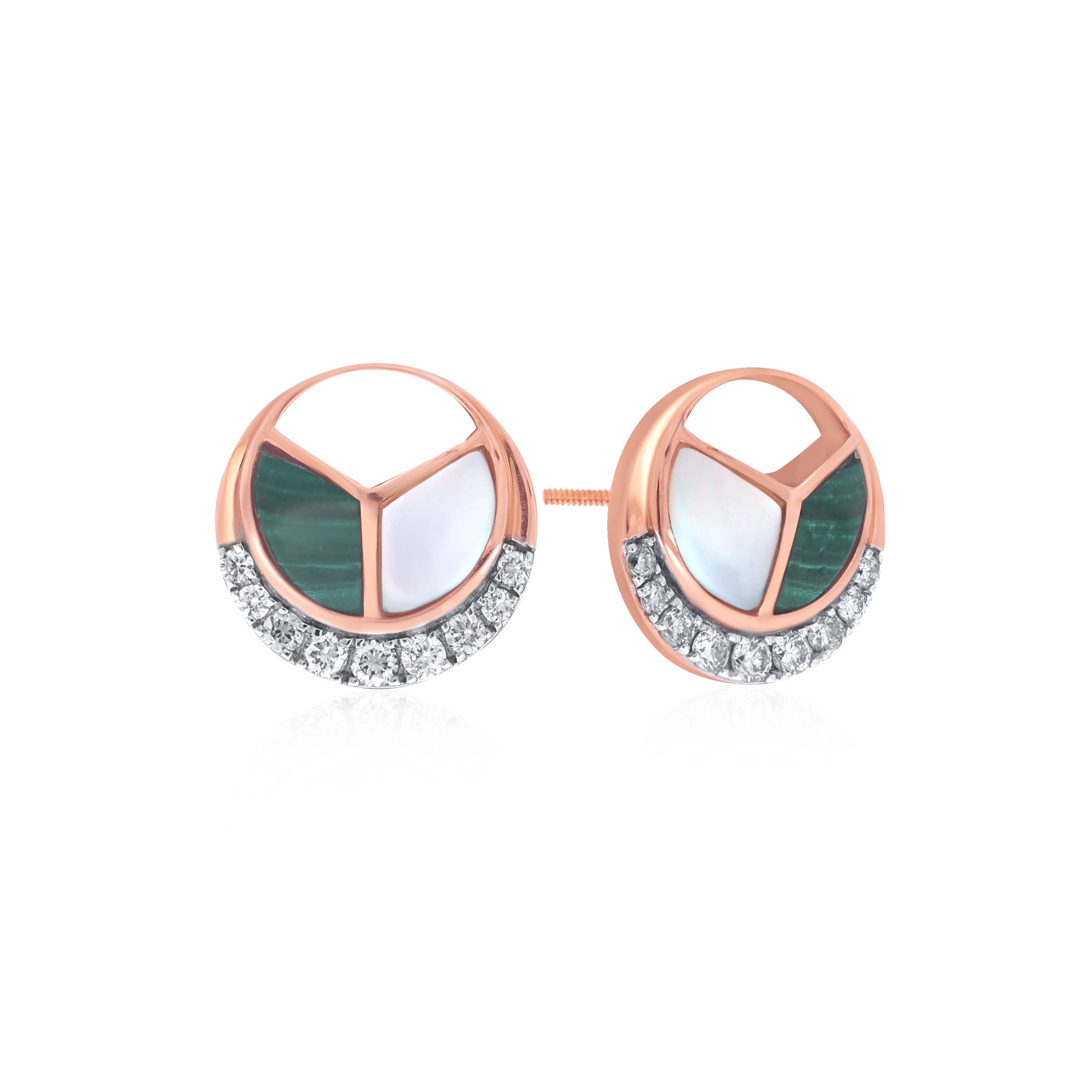 Forest Queen Diamond Studs - Senco Gold and Diamonds
