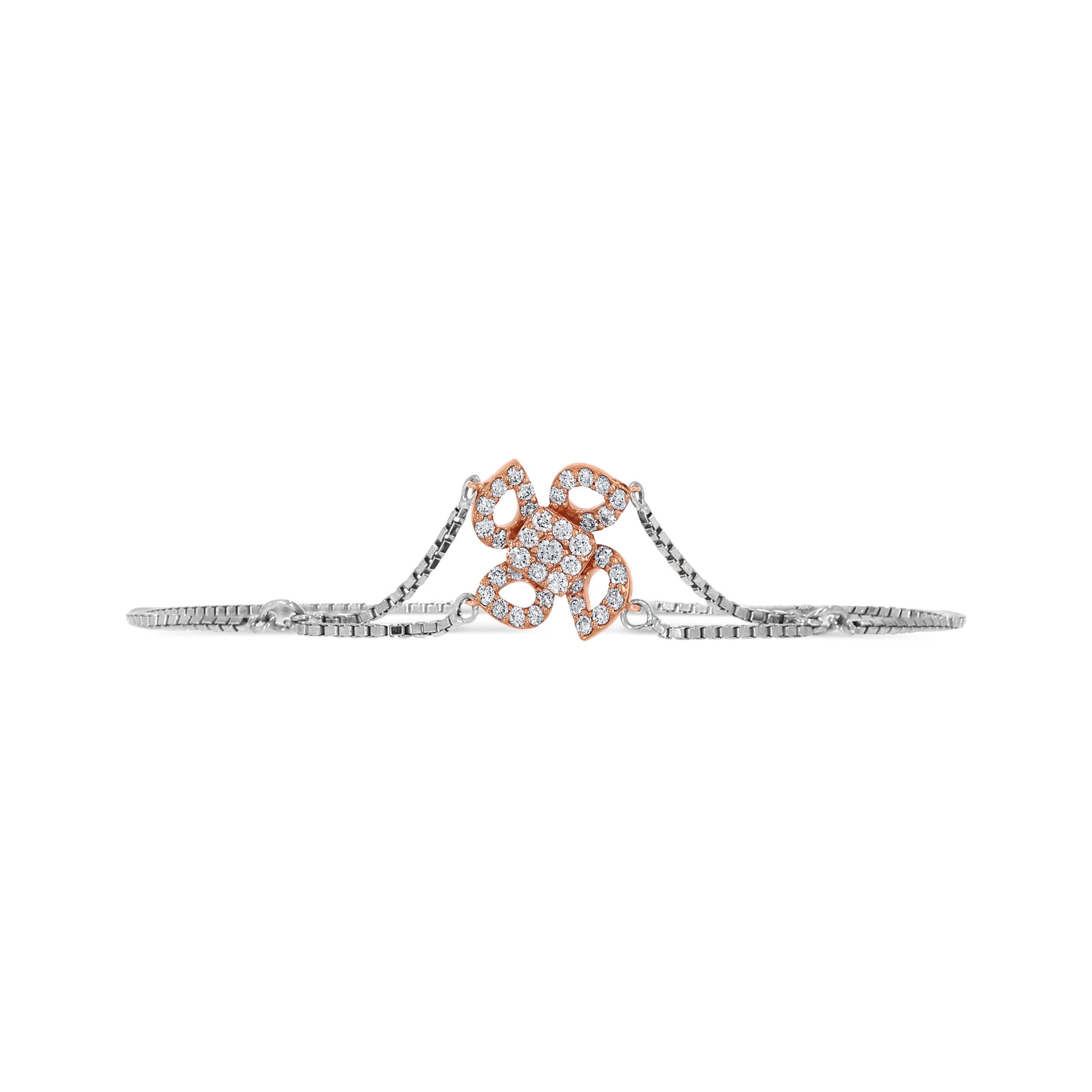 Dewdrop Floral Platinum Bracelet - Senco Gold and Diamonds