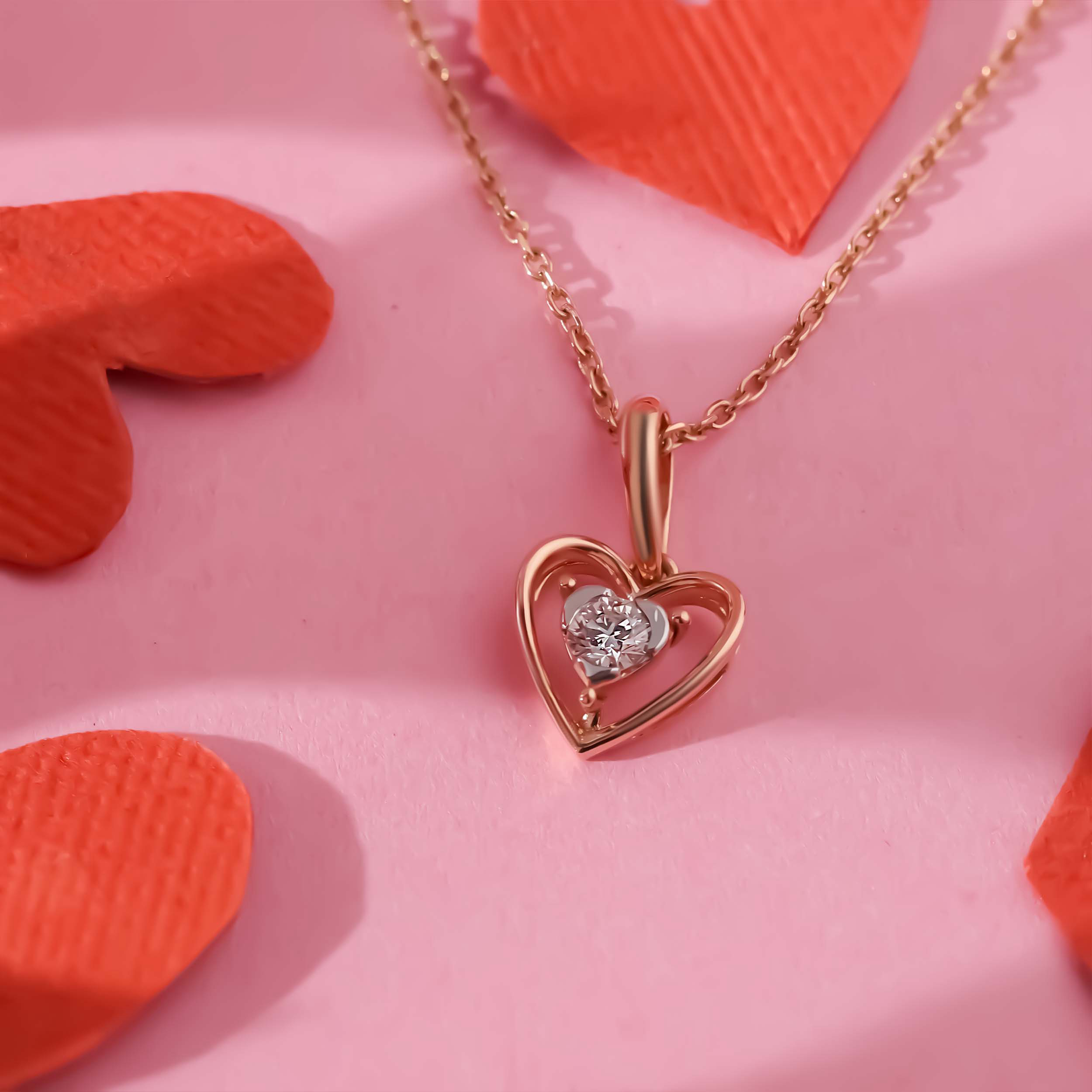 Heart Within Diamond Pendant - Senco Gold and Diamonds