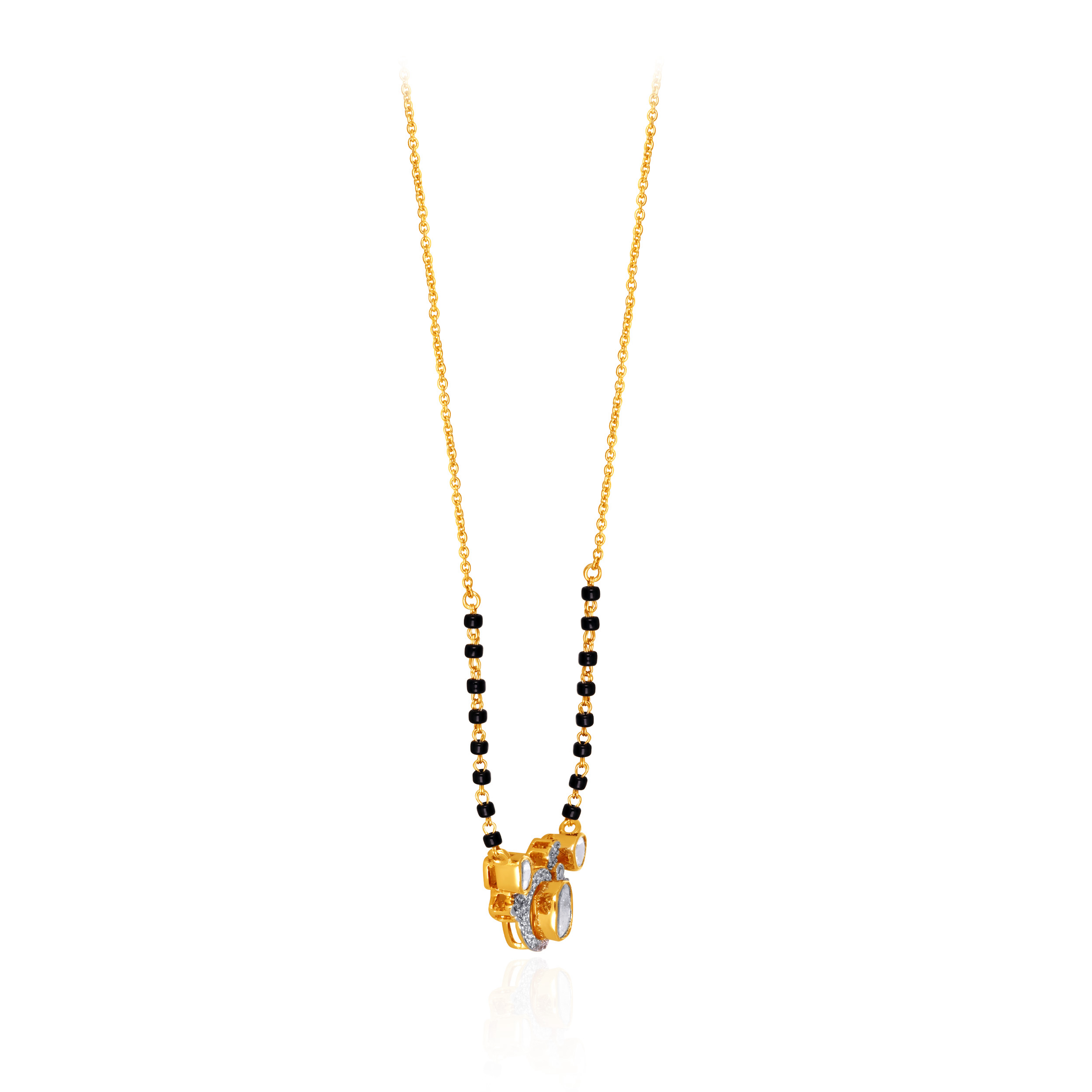 Shimmering Harmony Diamond Mangalsutra - Senco Gold and Diamonds