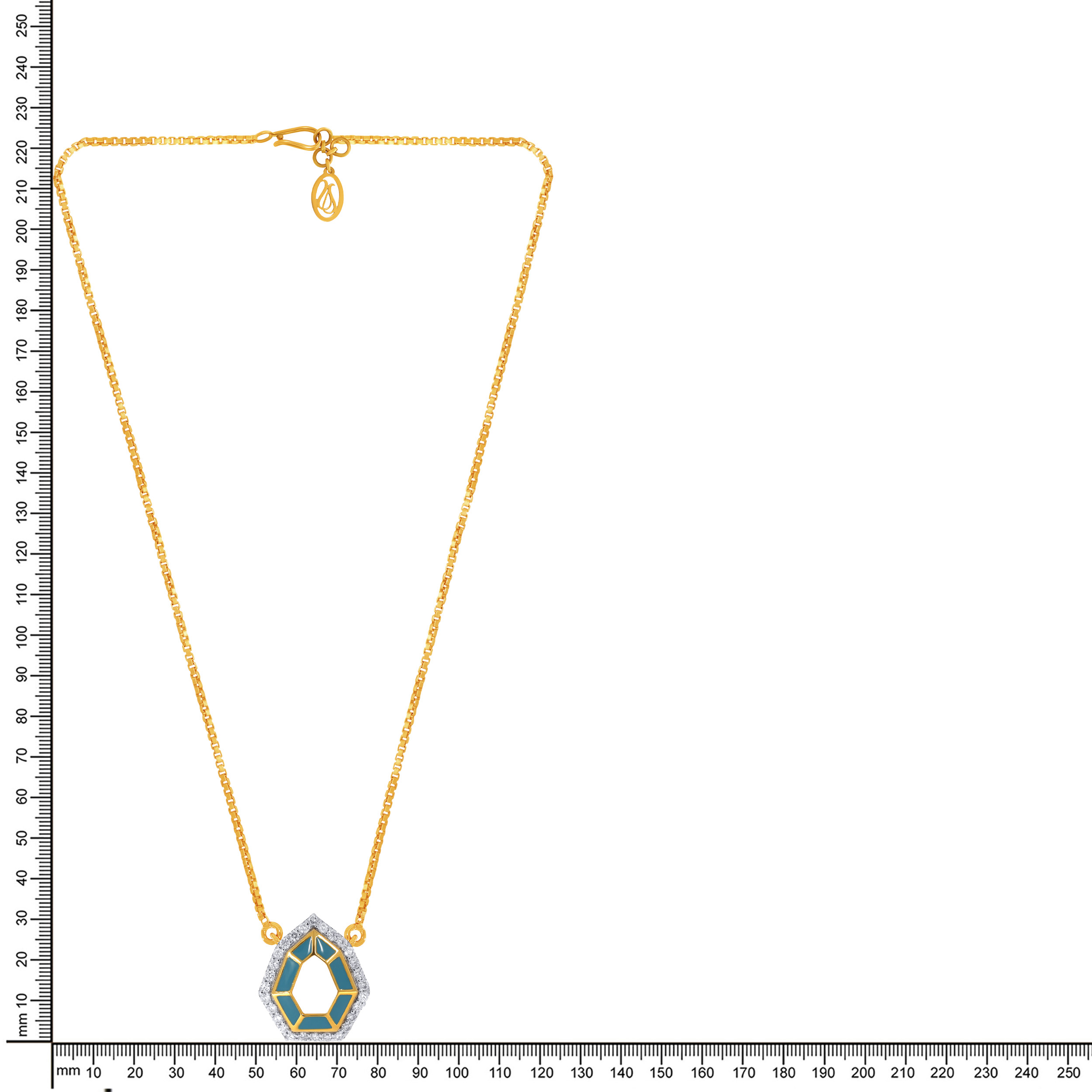 Azure Radiance Diamond Chain Pendant - Senco Gold and Diamonds