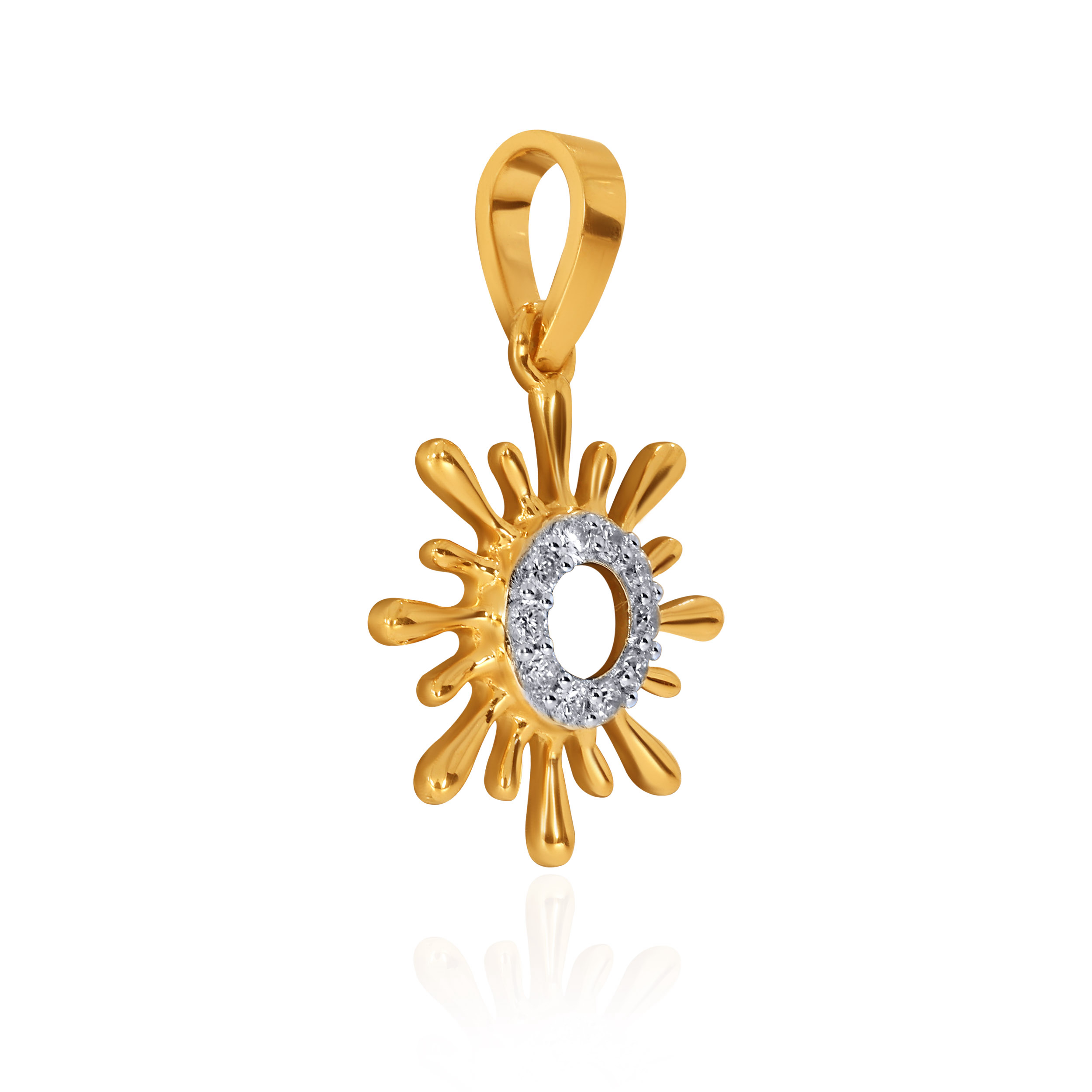14K Yellow Gold Kids Diamond Pendant-DPN-D000790195 - Senco Gold and Diamonds