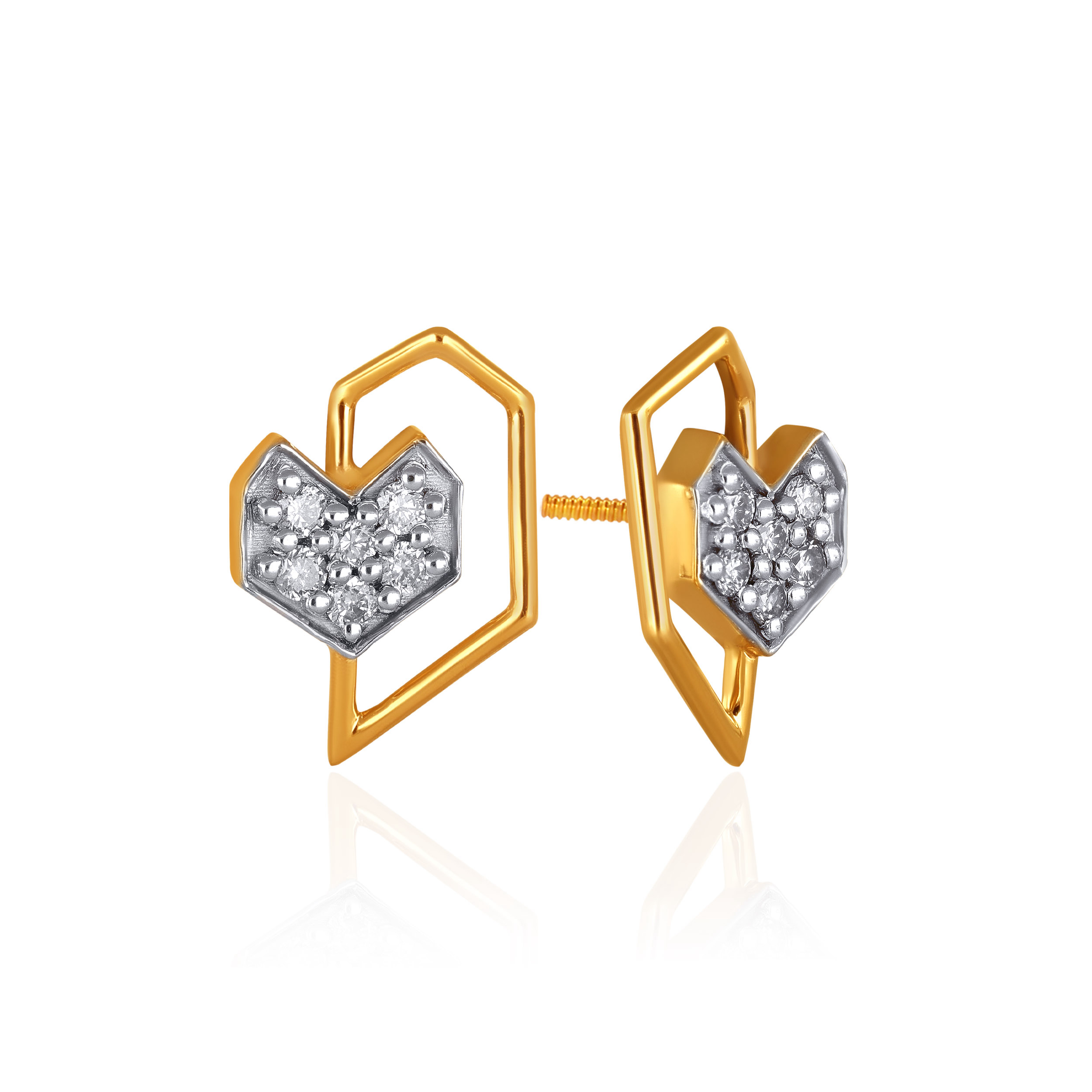 Urban Faceted Diamond Earrings - Senco Gold and Diamonds