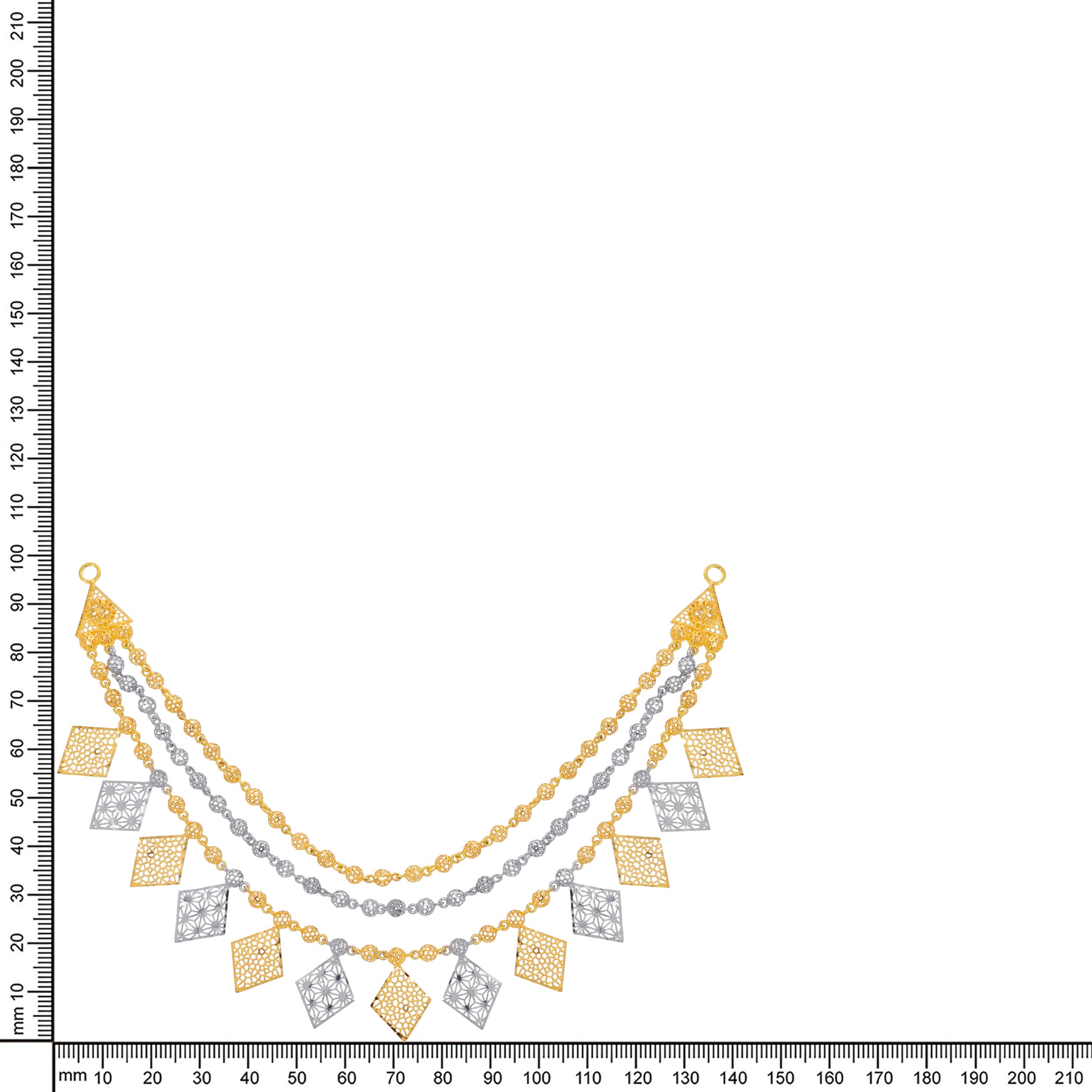 Rhombus Radiance Gold Necklace - Senco Gold and Diamonds