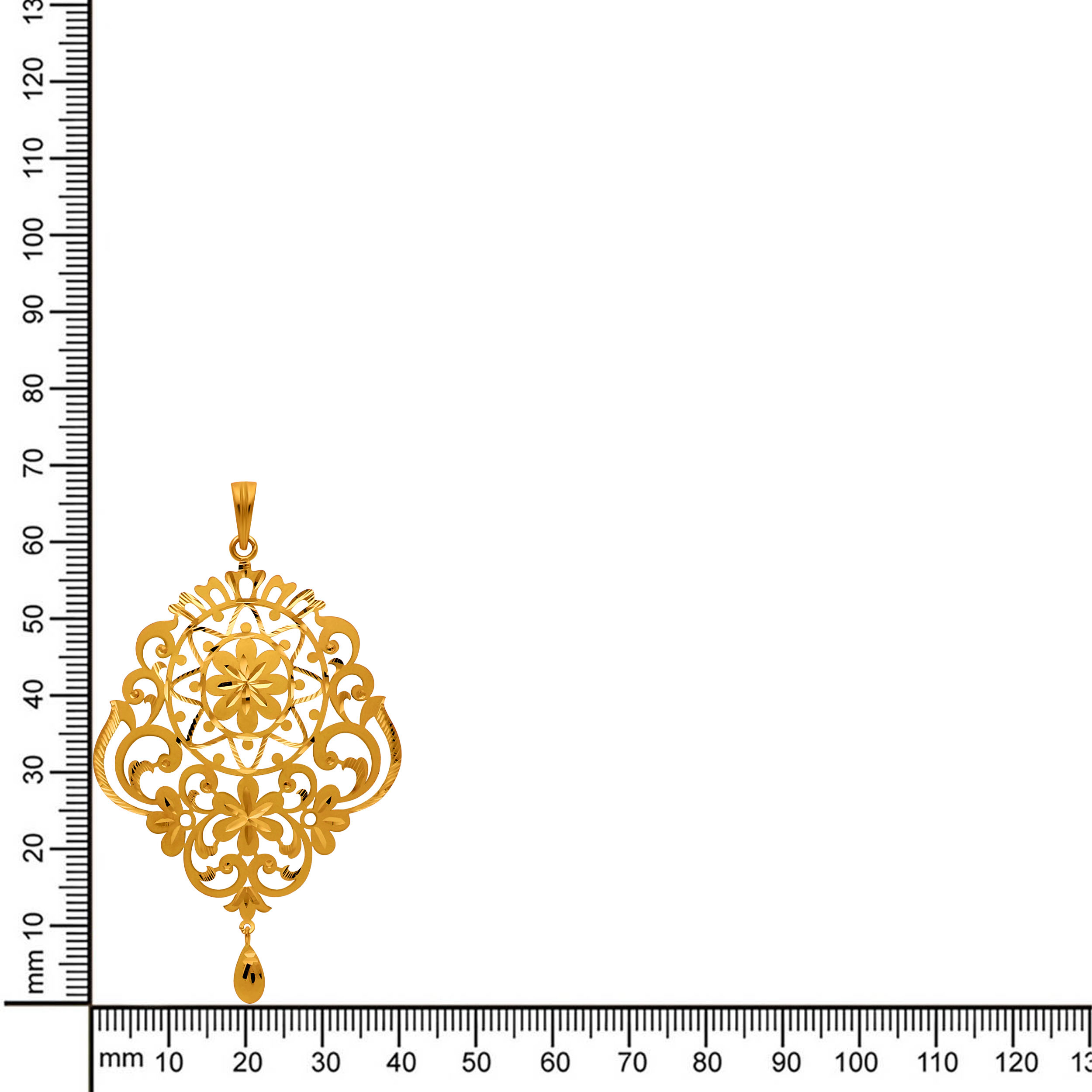 Magnificent Flora Gold Pendant - Senco Gold and Diamonds