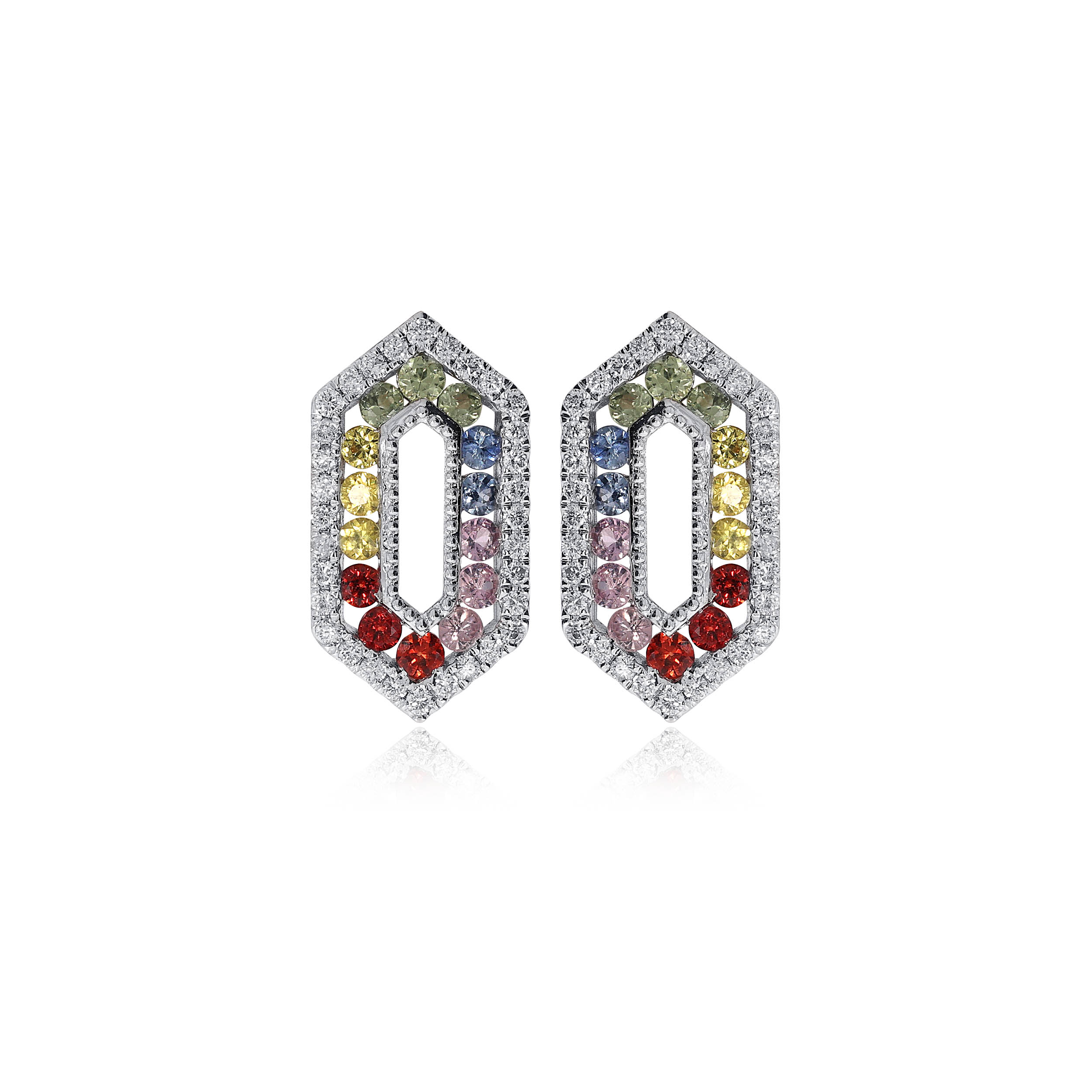 Vibrant Spectra Diamond Studs - Senco Gold and Diamonds