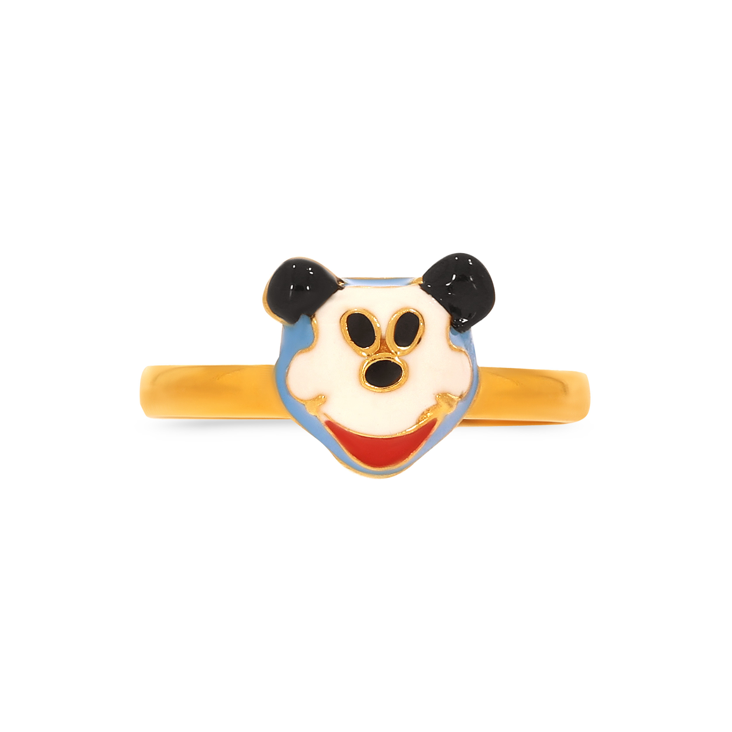 Lively Mickey Mouse Kid's Gold Ring - Senco Gold and Diamonds