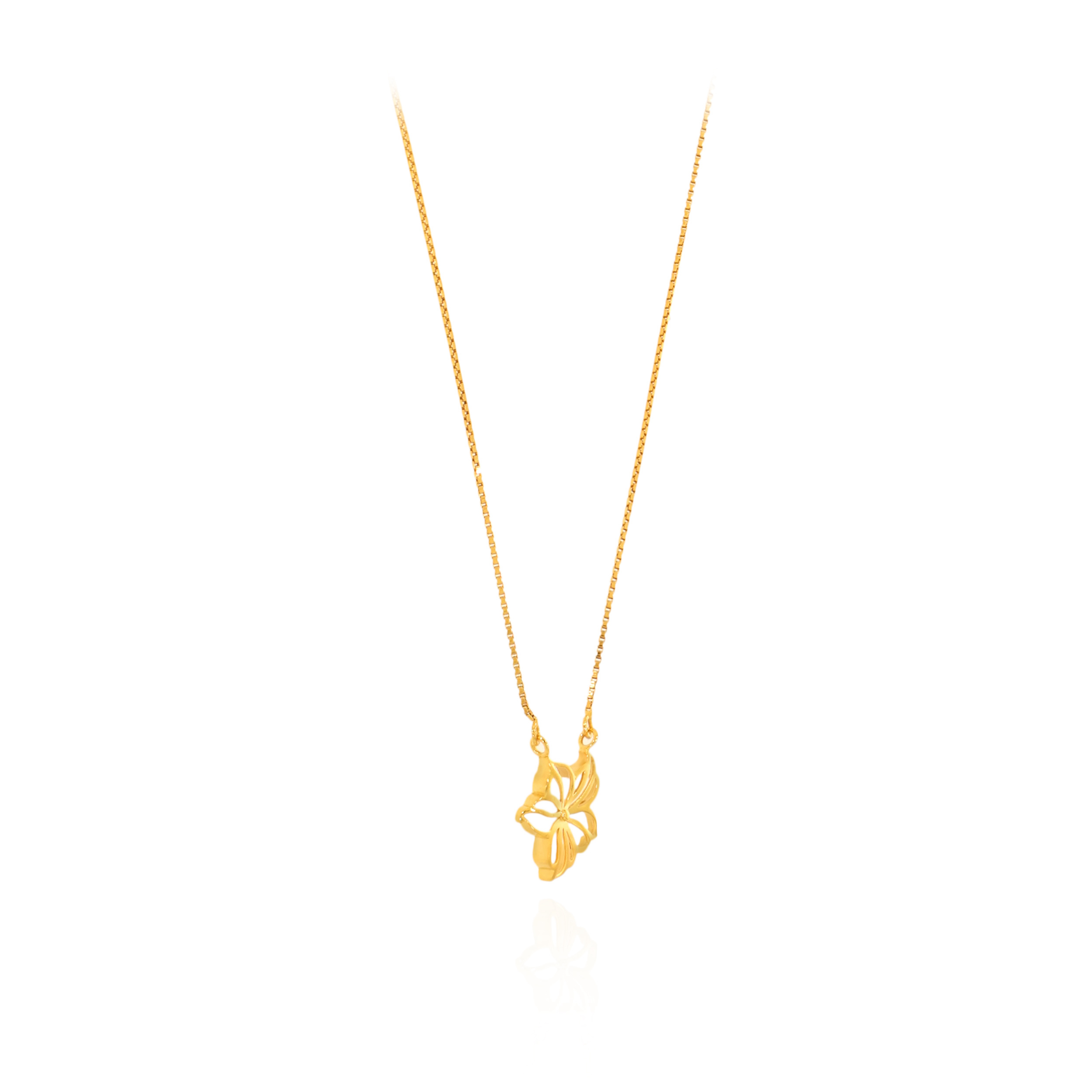 Lily Drift Gold Chain Pendant - Senco Gold and Diamonds