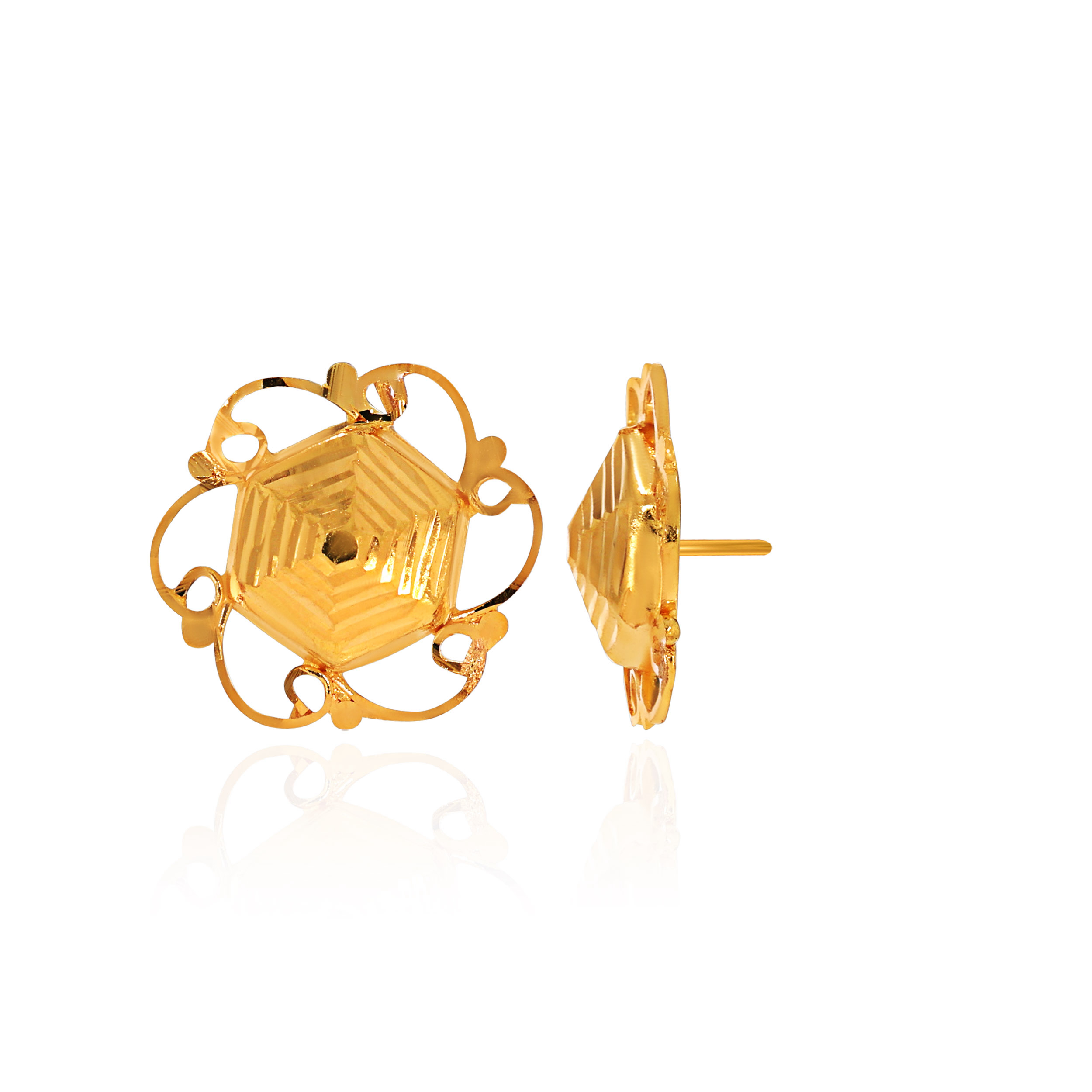 22K Yellow Gold Gold Studs Earrings-GP-D000544748 - Senco Gold and Diamonds