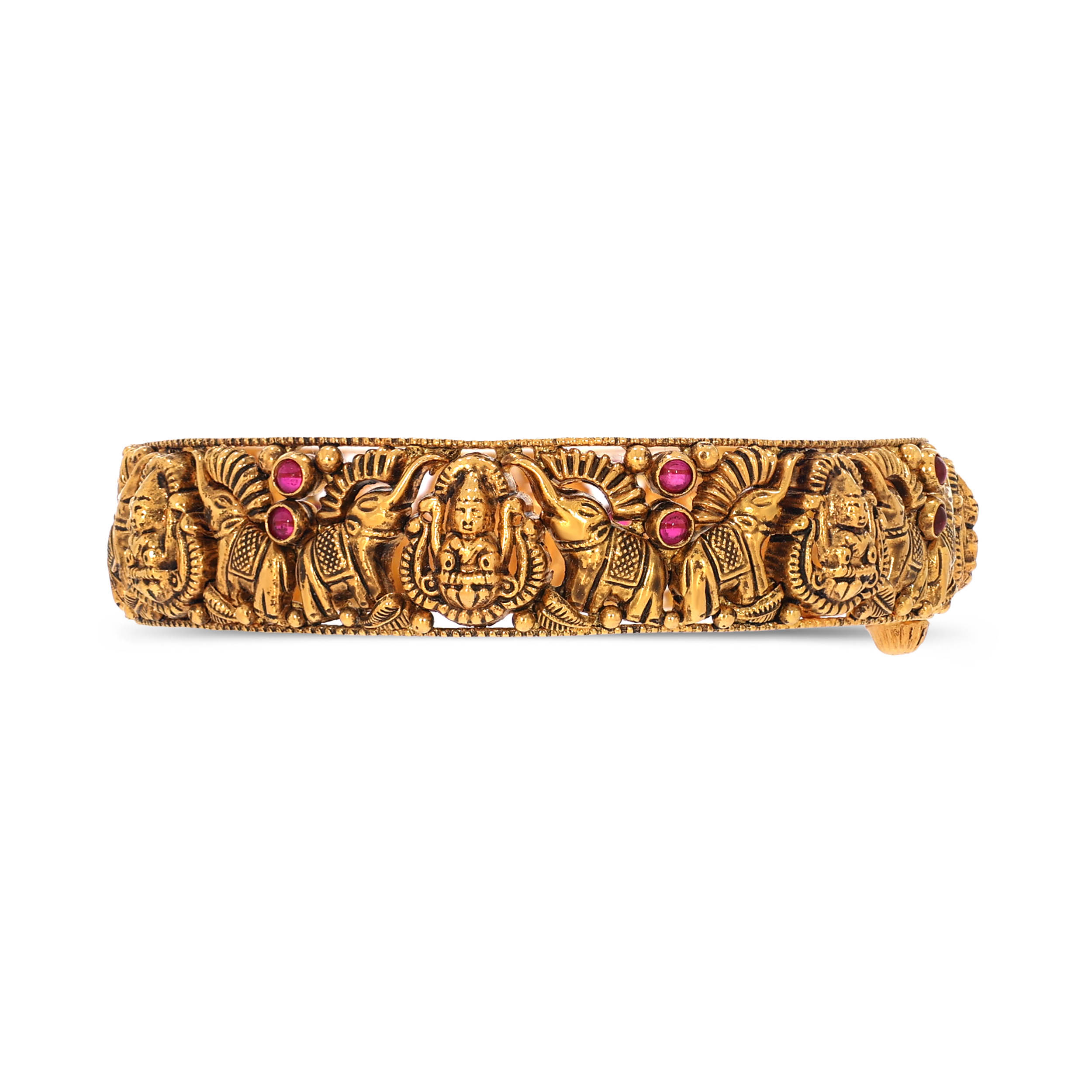 Mythic Craft Artistic Gold Bangle - Senco Gold and Diamonds