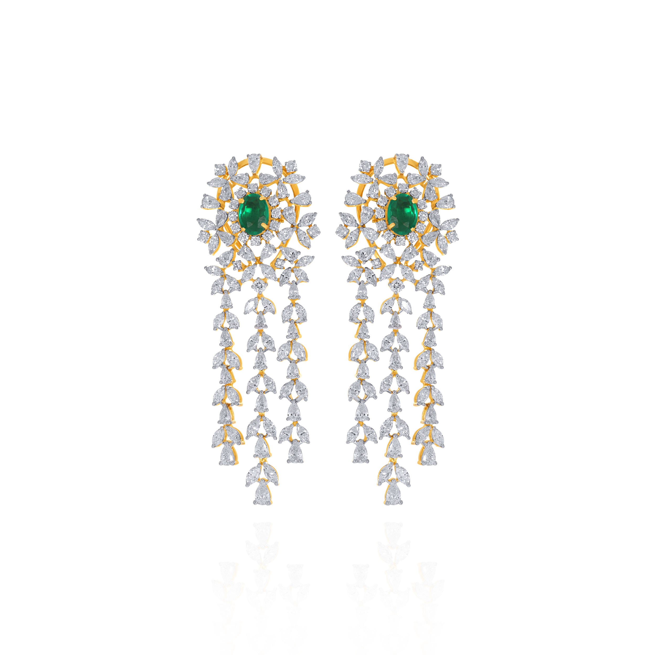 Luminous Verdant Diamond Earrings - Senco Gold and Diamonds