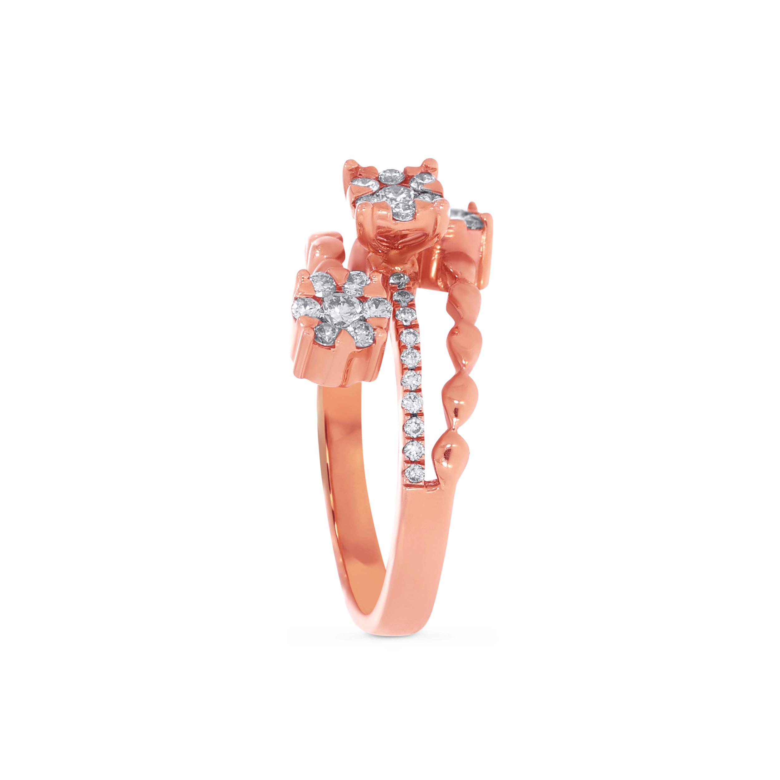 14K Rose Gold Diamond Ring-DLR-D000790428 - Senco Gold and Diamonds