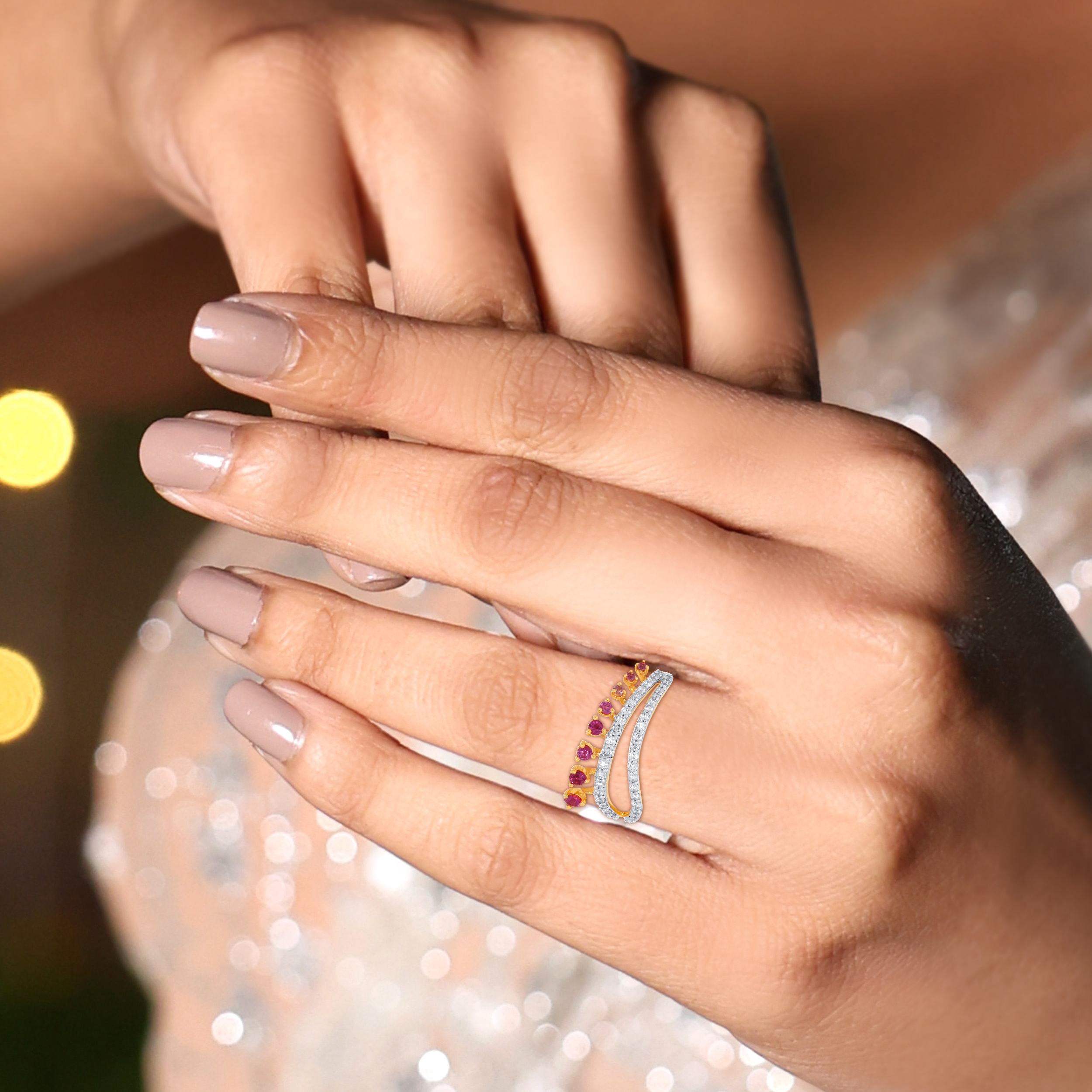 Rhythmic Radiance Diamond Ring - Senco Gold and Diamonds