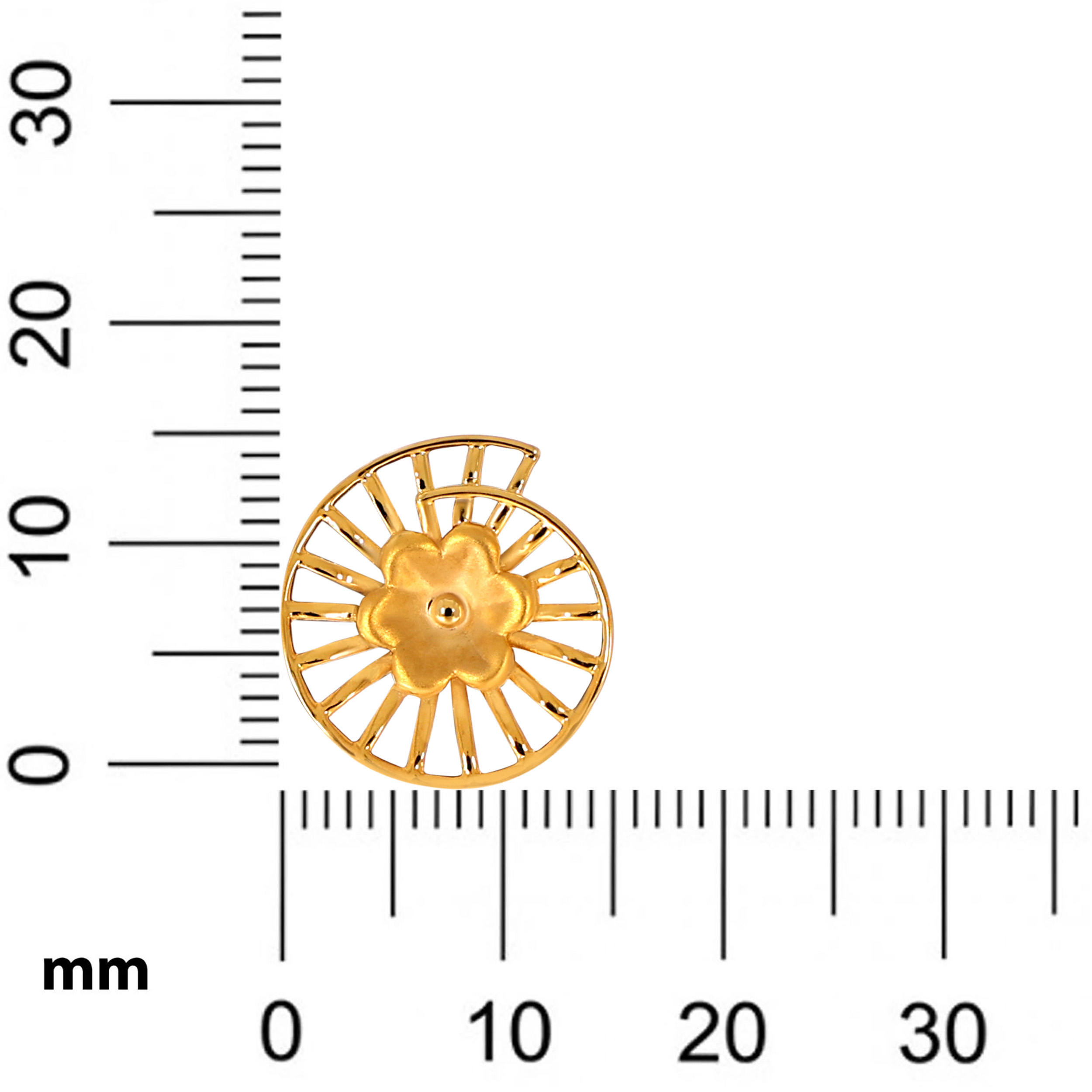Blossoming Whirl Gold Studs - Senco Gold and Diamonds