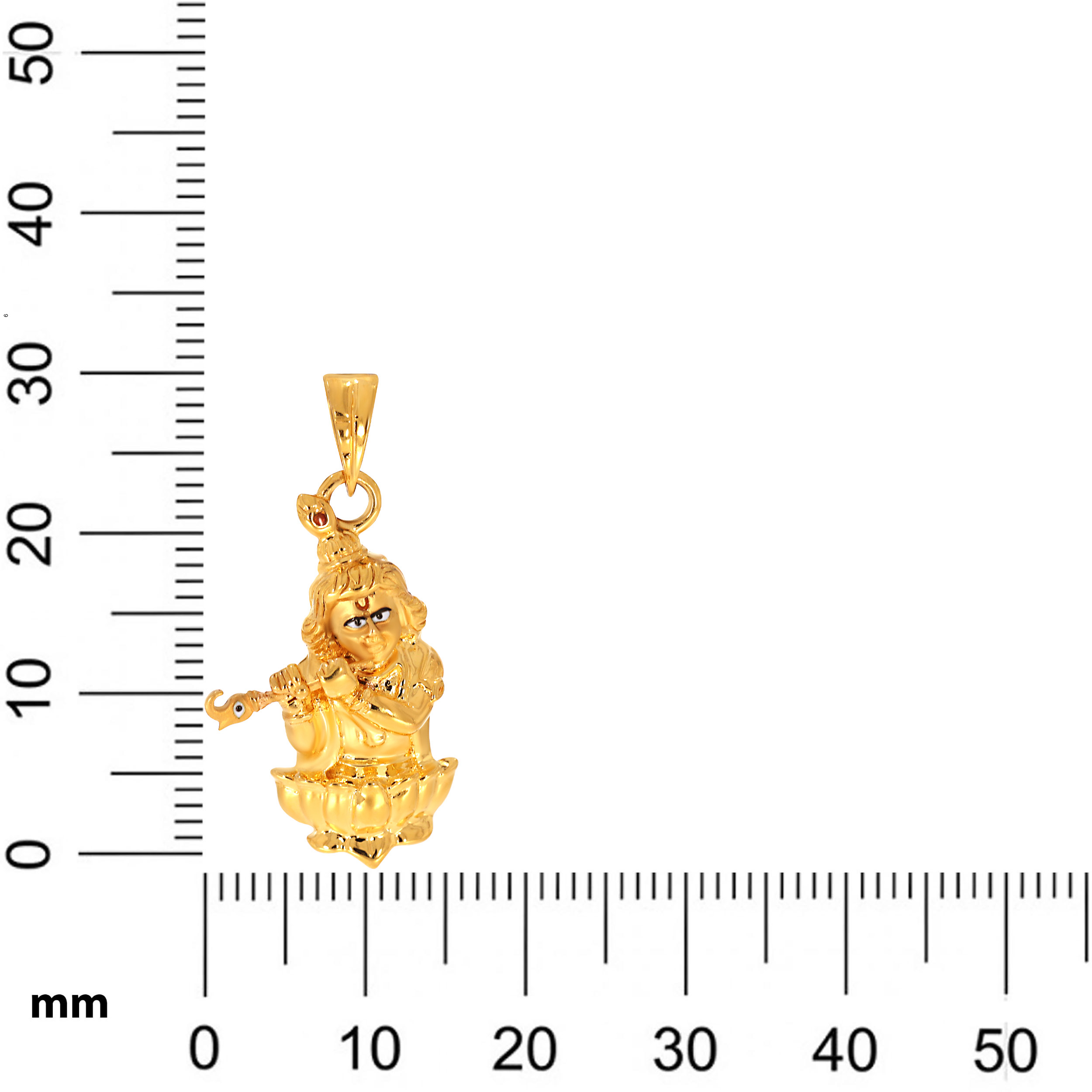 Auspicious Krishna Gold Pendant - Senco Gold and Diamonds