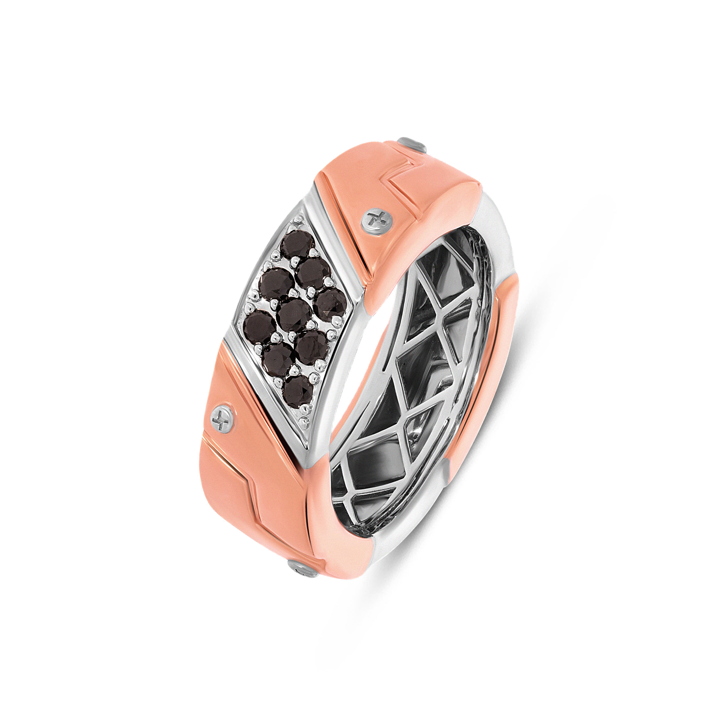 Chrome Line Platinum Men's Ring - Senco Gold and Diamonds