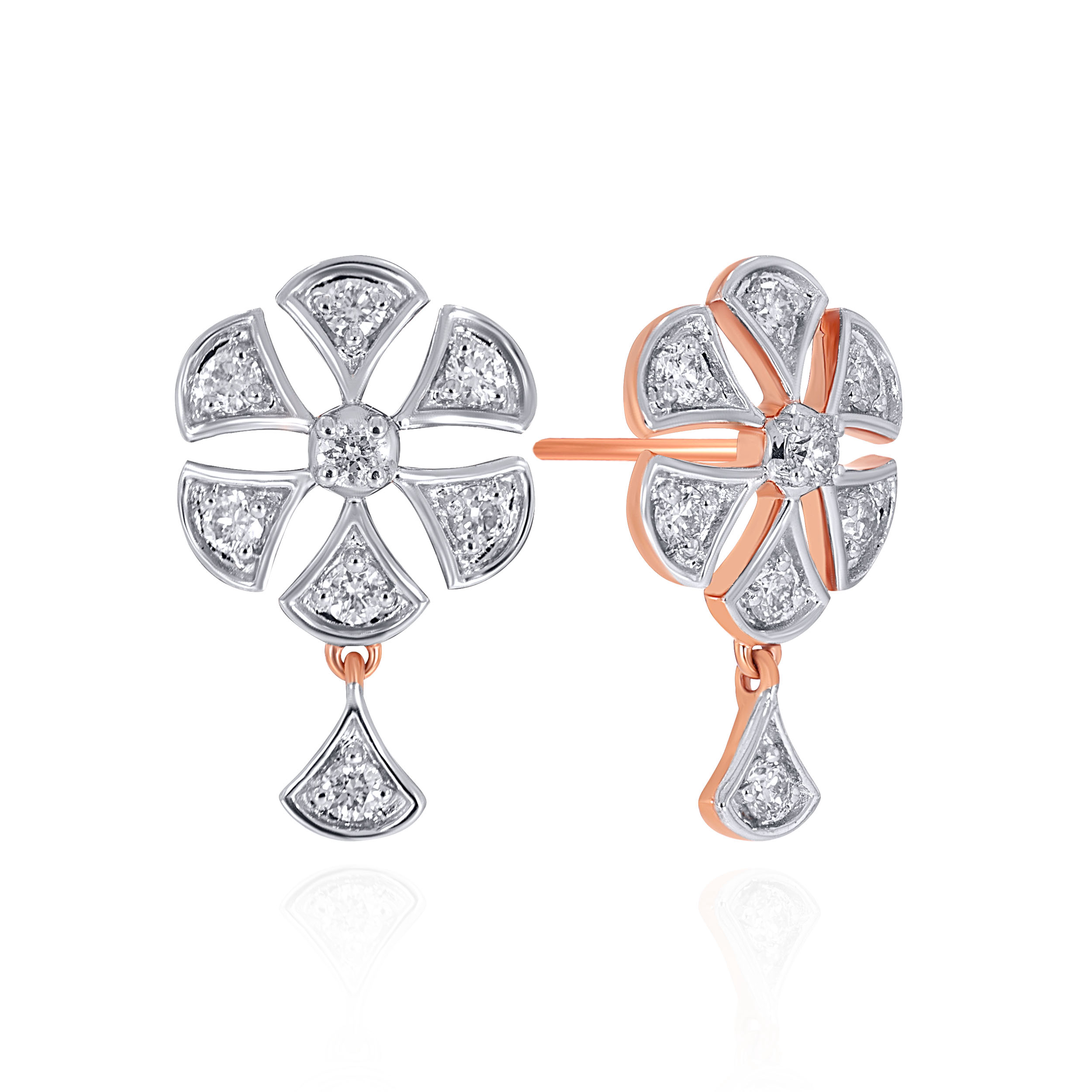 Daisy Radiance Diamond Drops - Senco Gold and Diamonds