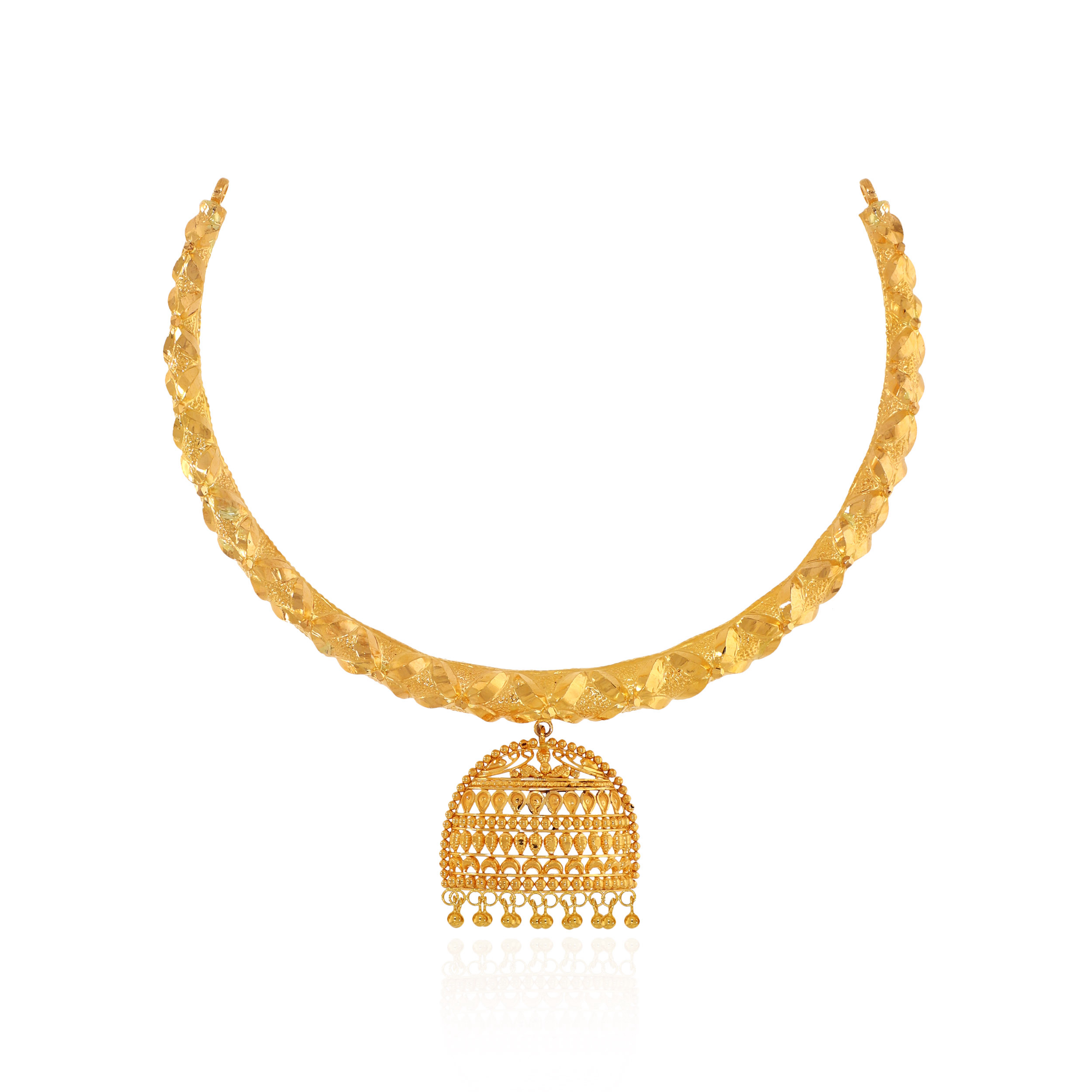 Aureate Dome Cascade Gold Necklace - Senco Gold and Diamonds