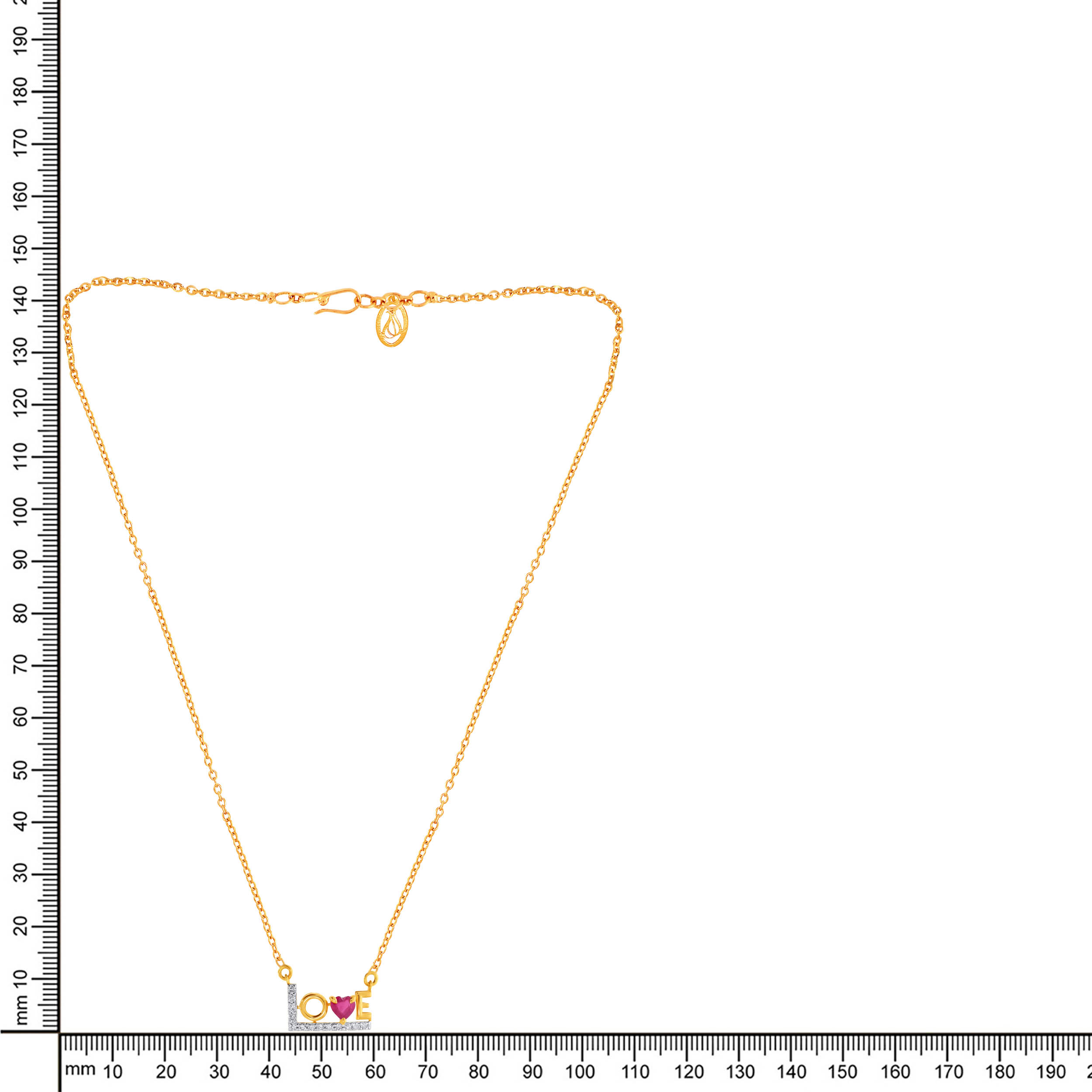 Sway of Love Diamond Chain Pendant - Senco Gold and Diamonds