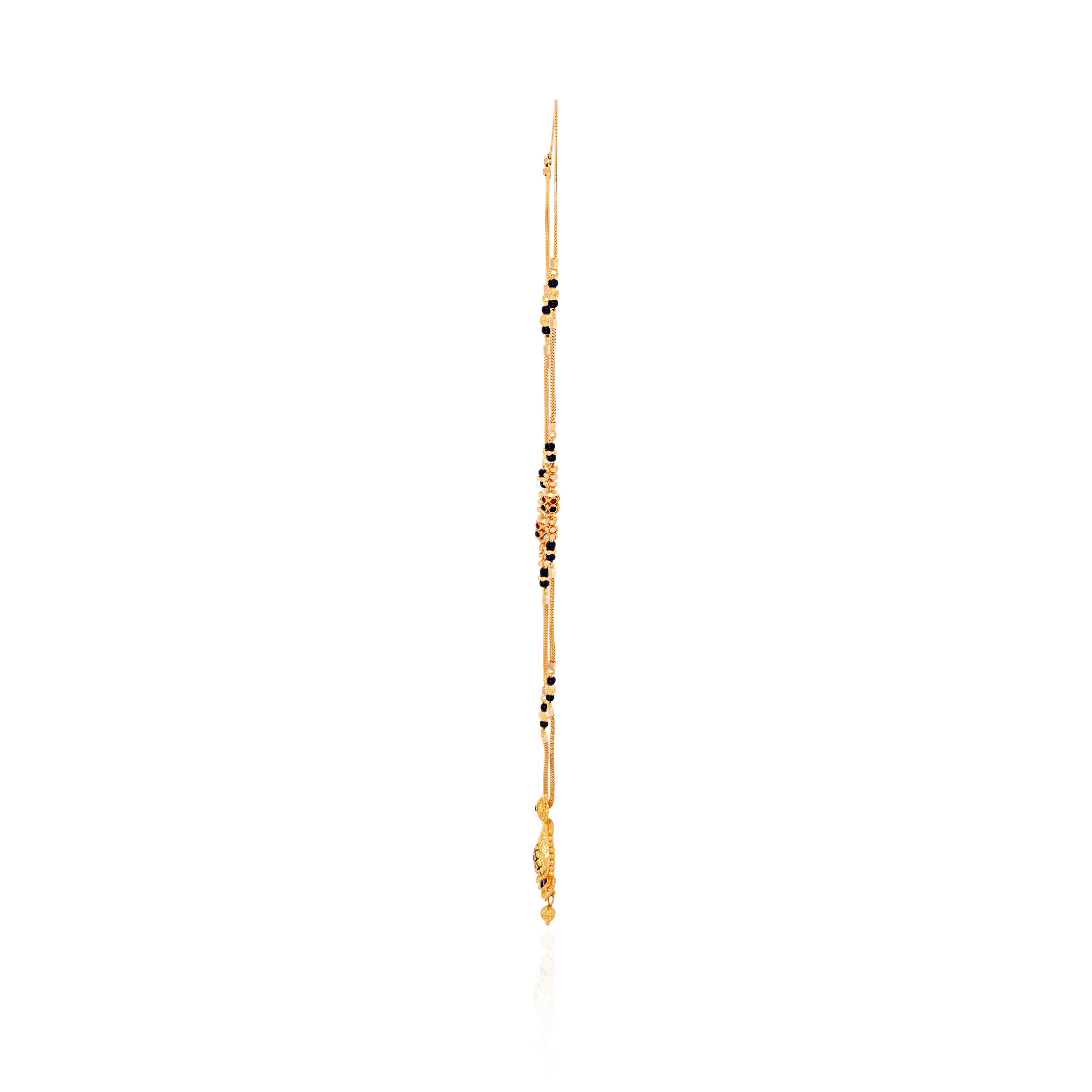 Elegant Black Meenakari Gold Mangalsutra - Senco Gold and Diamonds