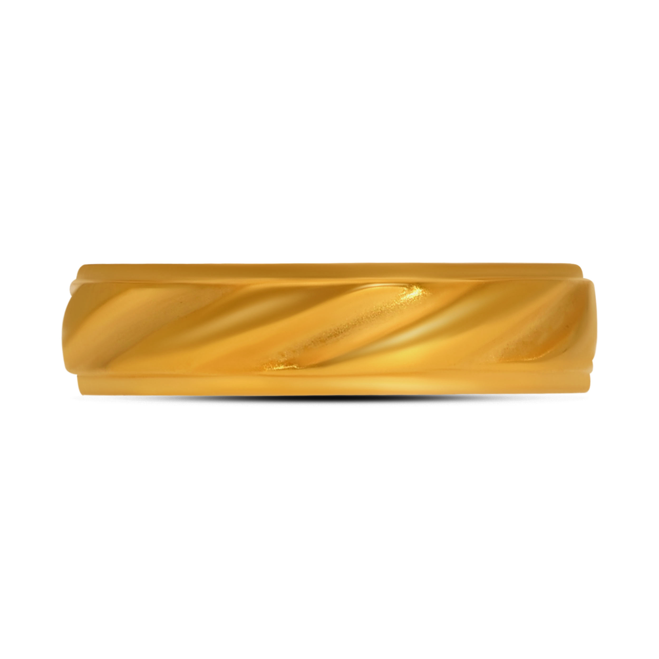 Signature Curve Men's Gold Band alternate view 1