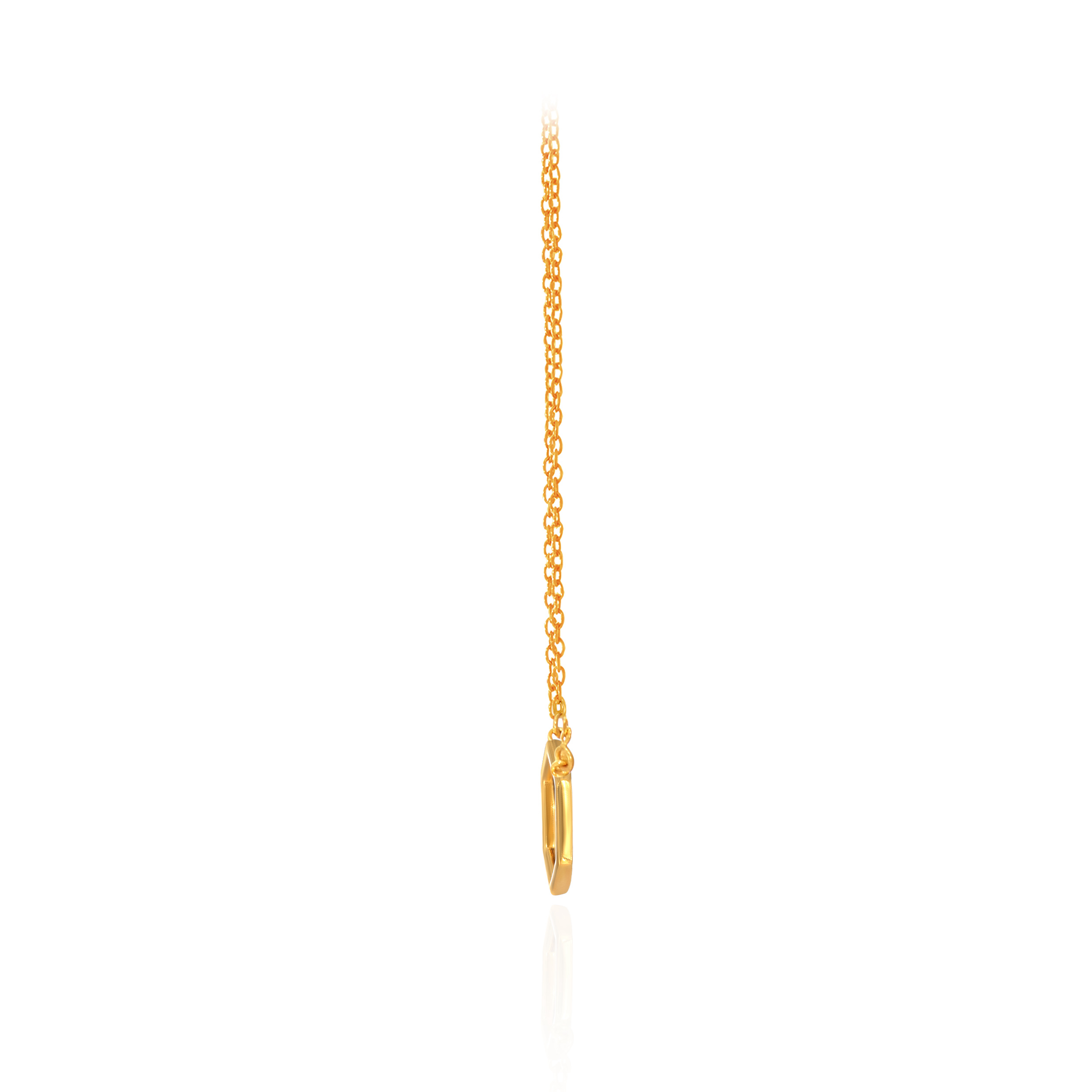 Hive Outline Gold Chain Pendant - Senco Gold and Diamonds
