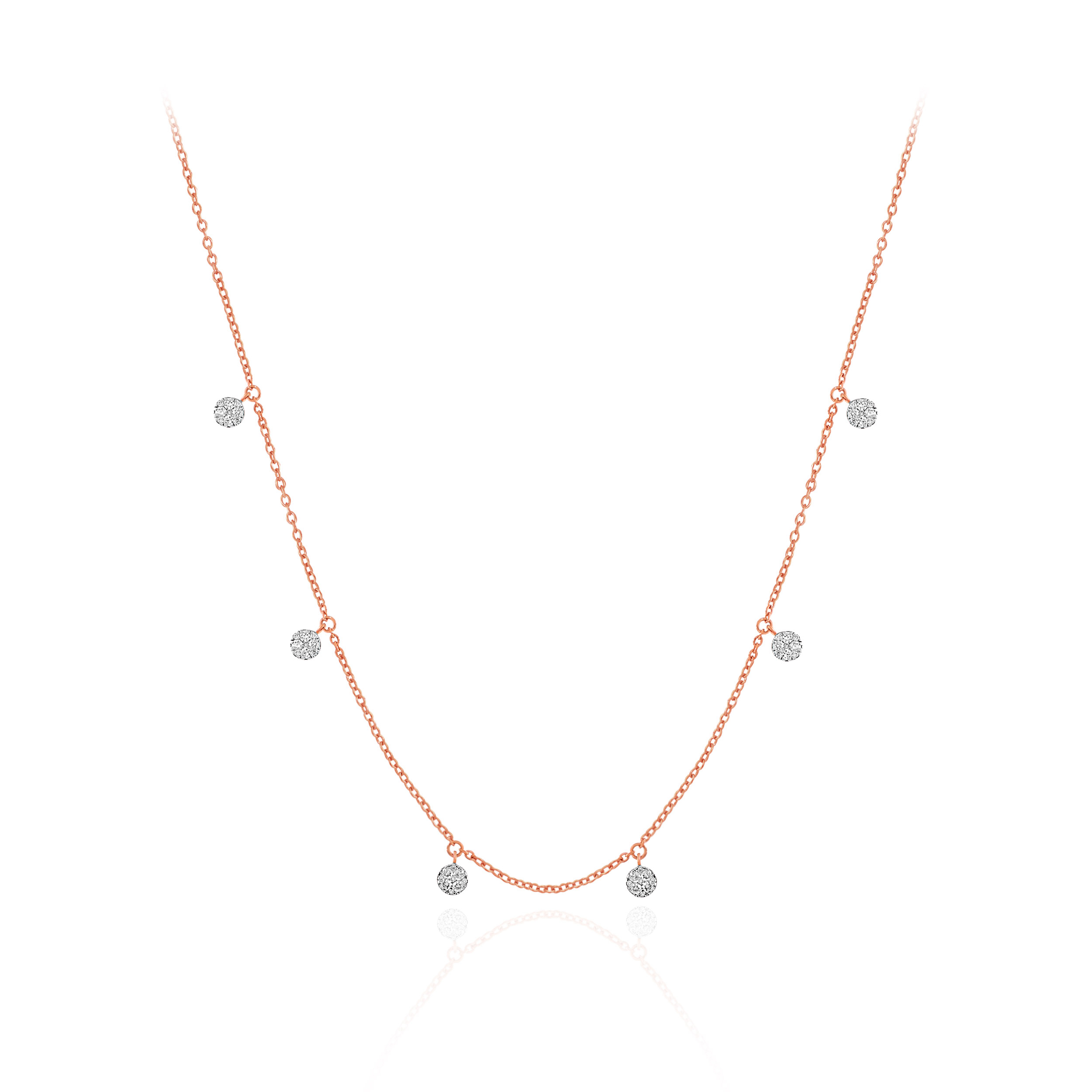 Serene Spark Diamond Gold Necklace - Senco Gold and Diamonds