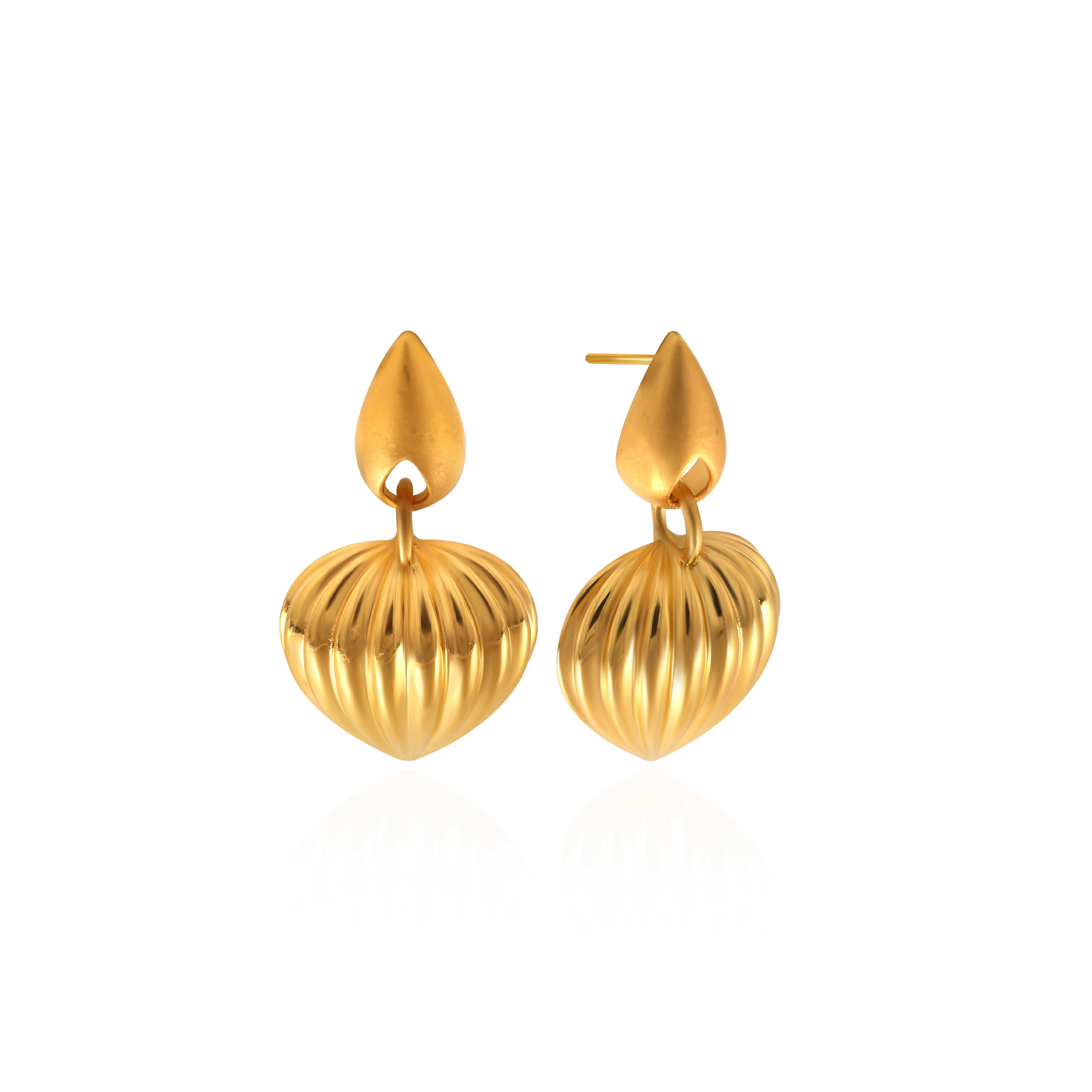 Radiant Dia Gold Studs - Senco Gold and Diamonds