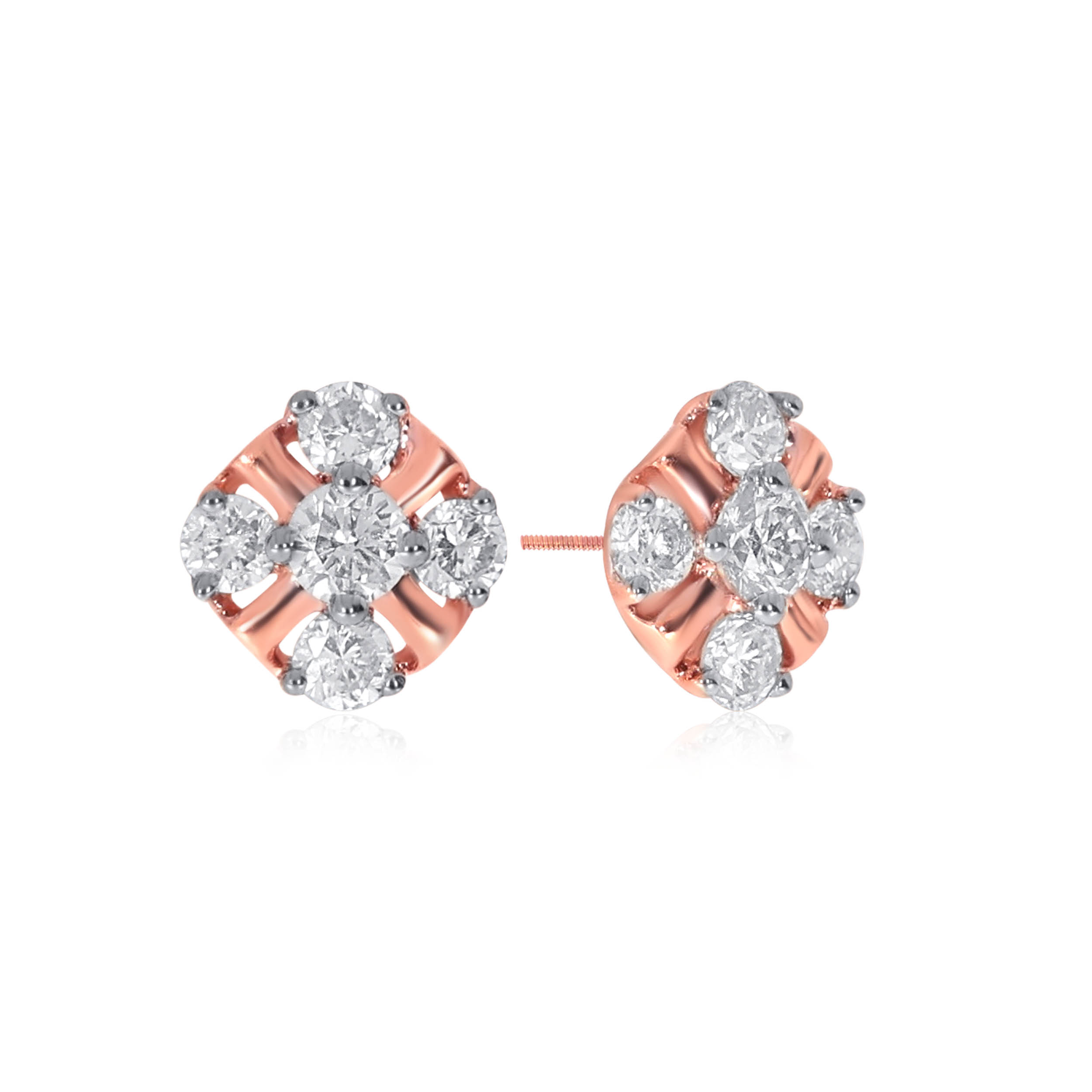 Perfect Blossom Diamond Studs - Senco Gold and Diamonds