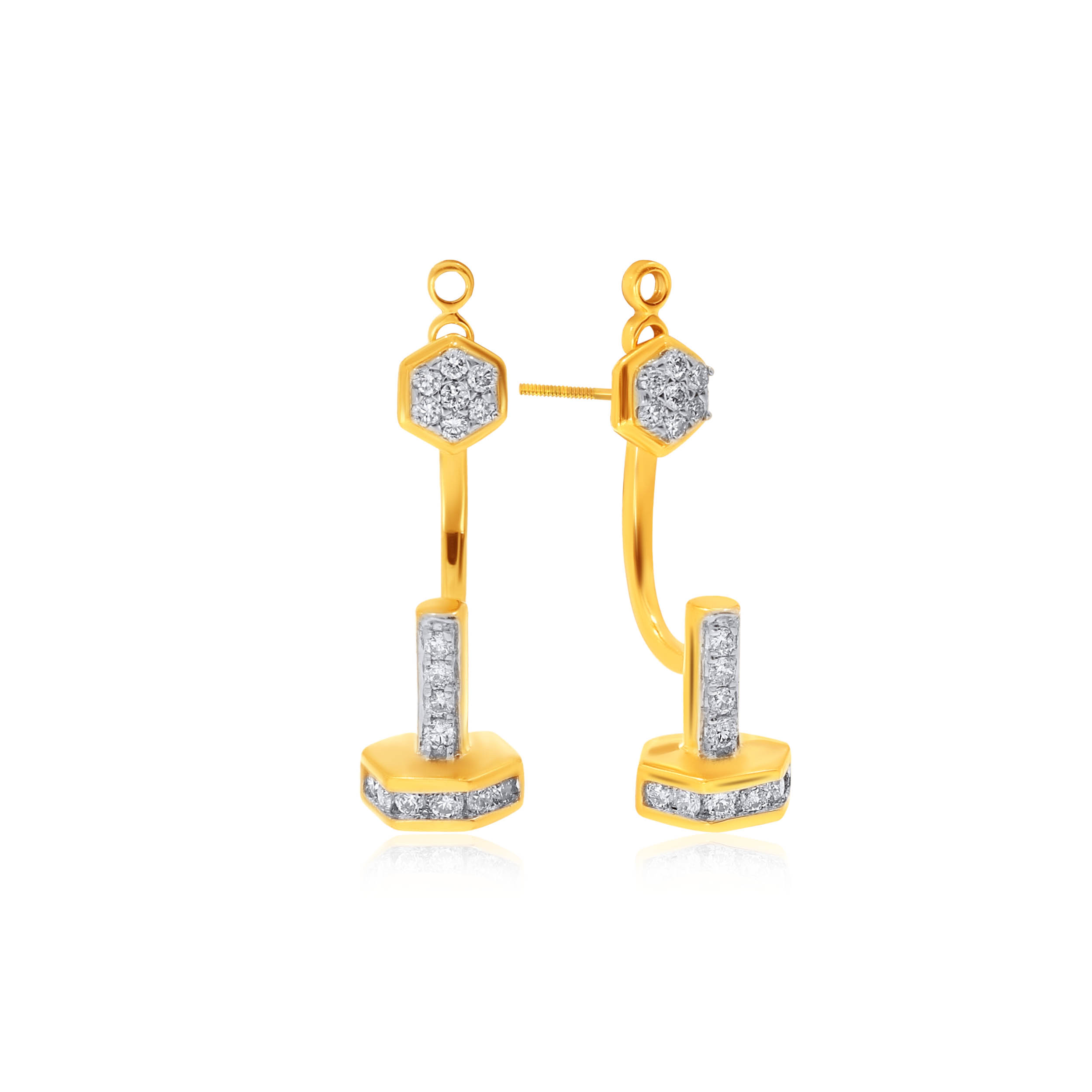Empowered Lady Diamond Studs - Senco Gold and Diamonds