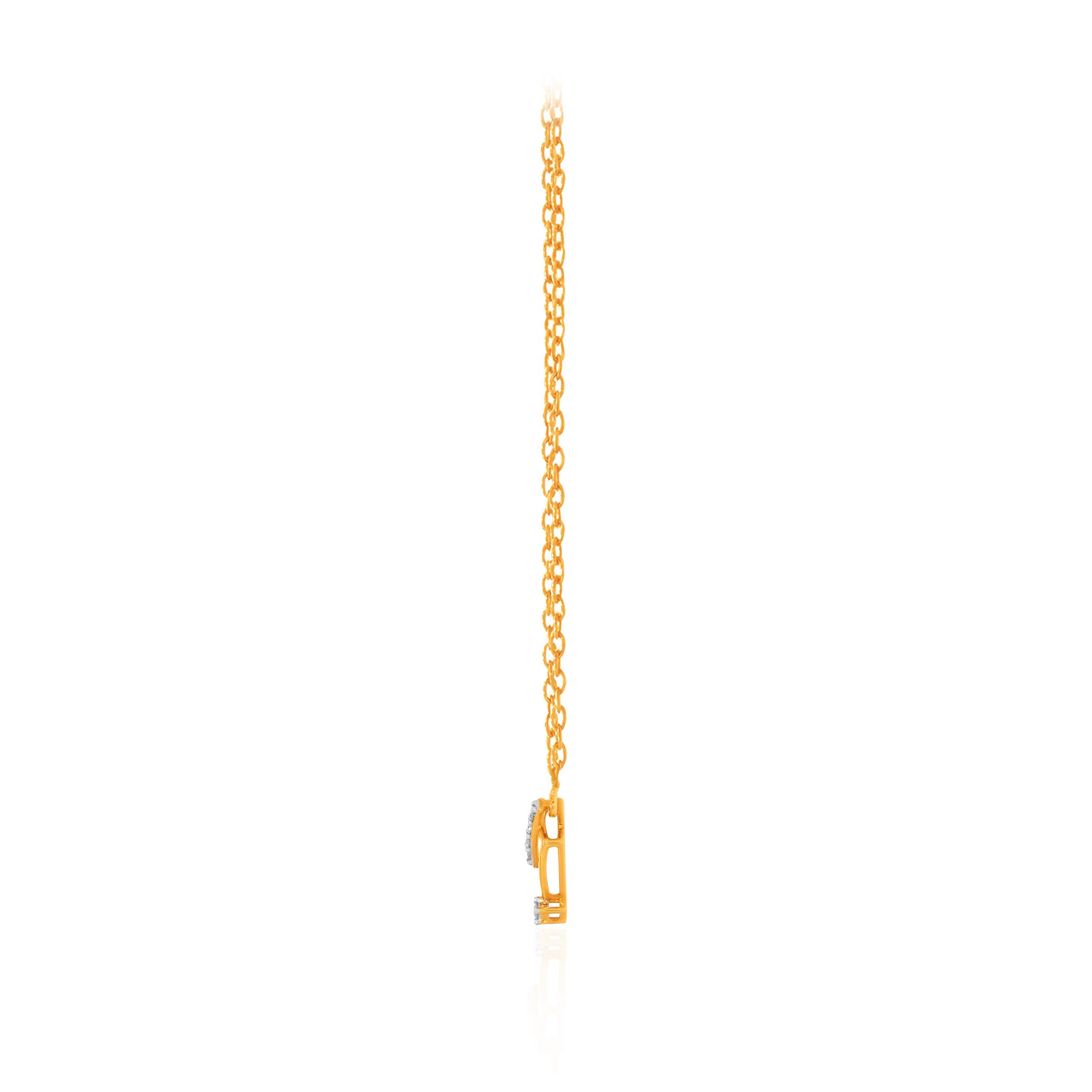 Gleaming Grace Diamond Chain Pendant - Senco Gold and Diamonds